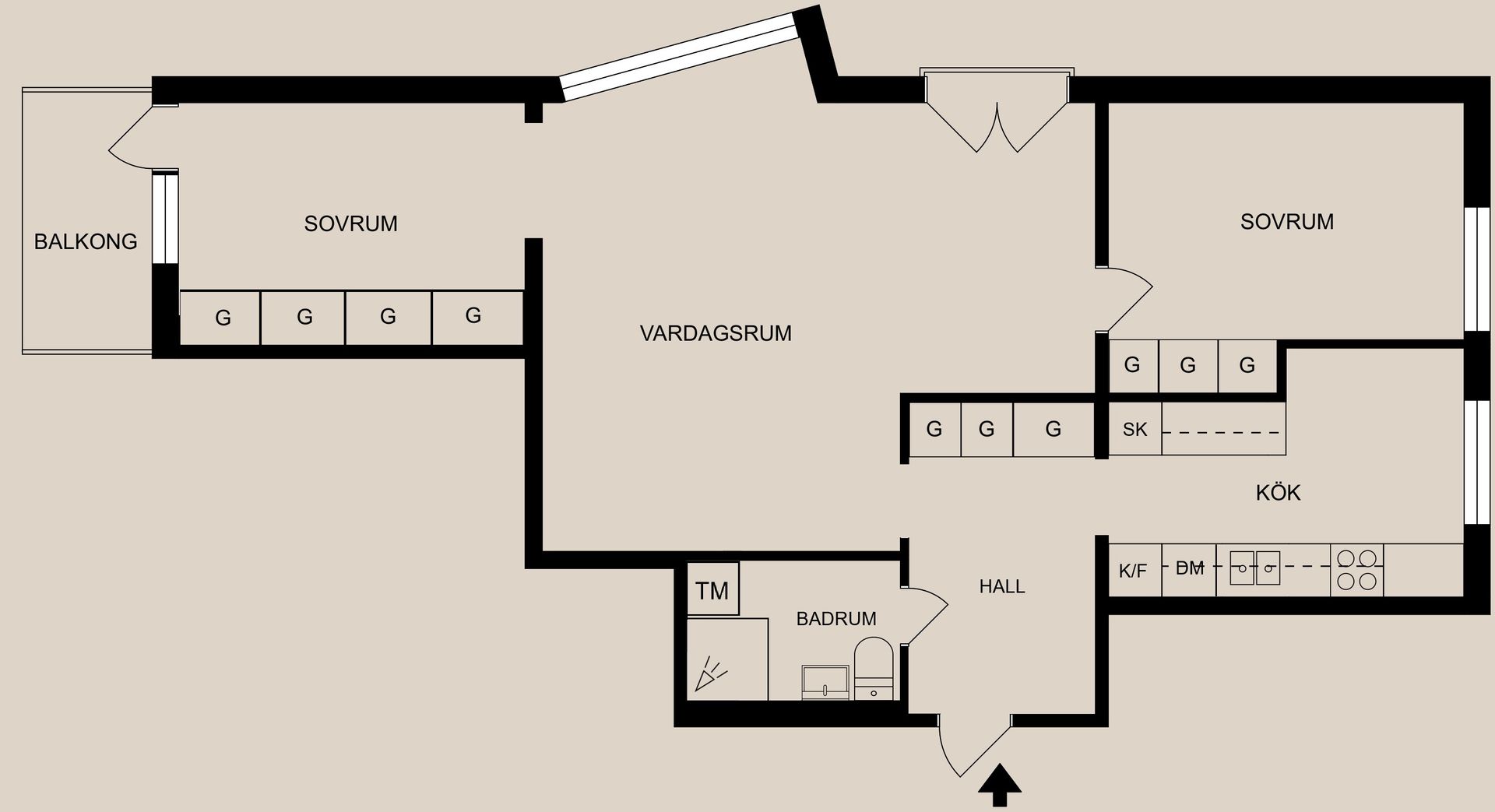Bostadsrätt, Enebymovägen 11, Haga, Norrköping