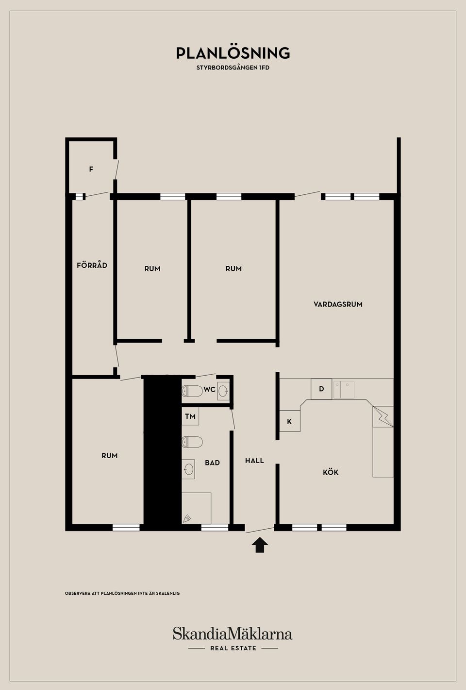 Bostadsrätt, Styrbordsgången 1FD, Edvinshem, Ystad