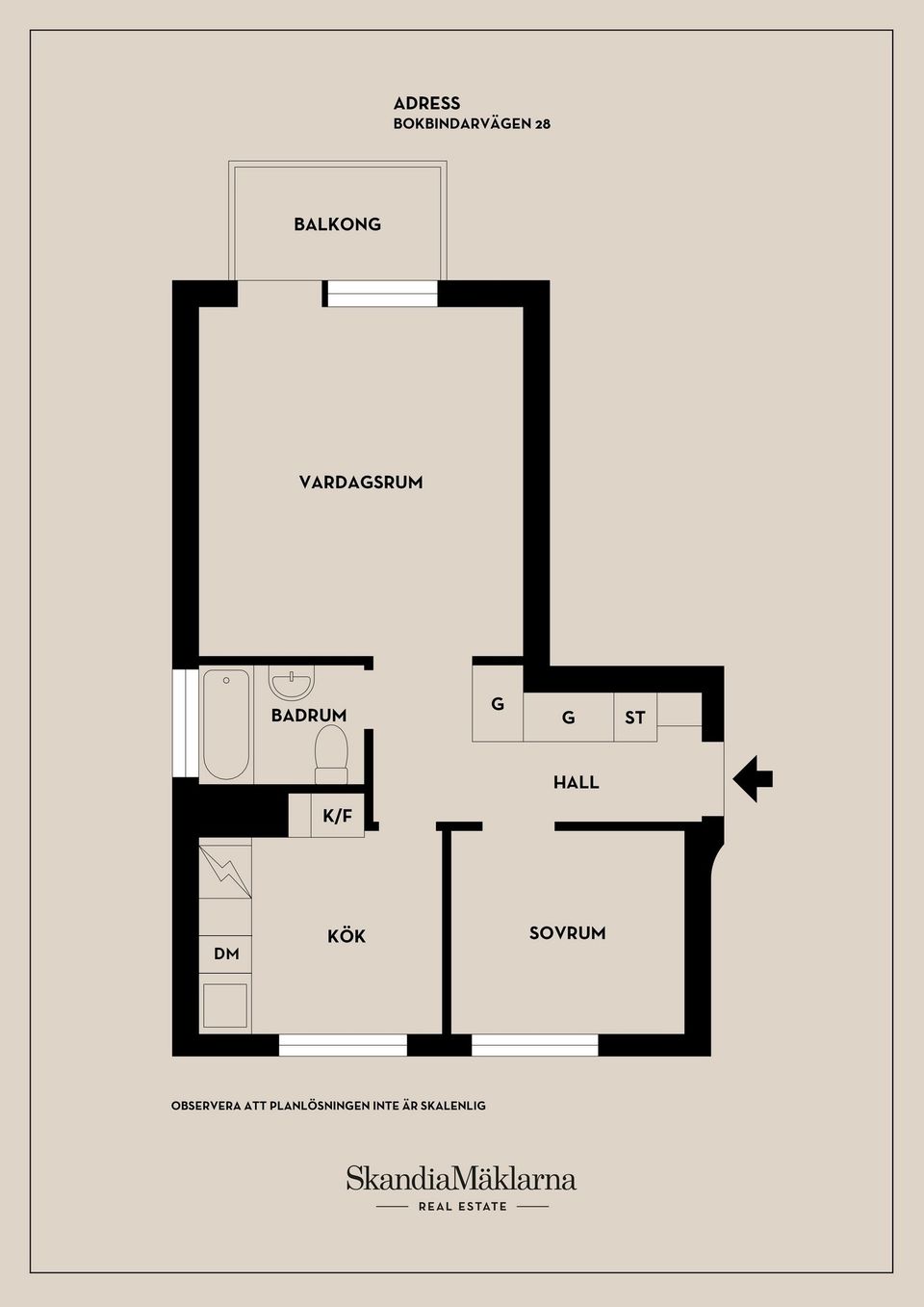 Bostadsrätt, Bokbindarvägen 28, Hägerstensåsen, Stockholm