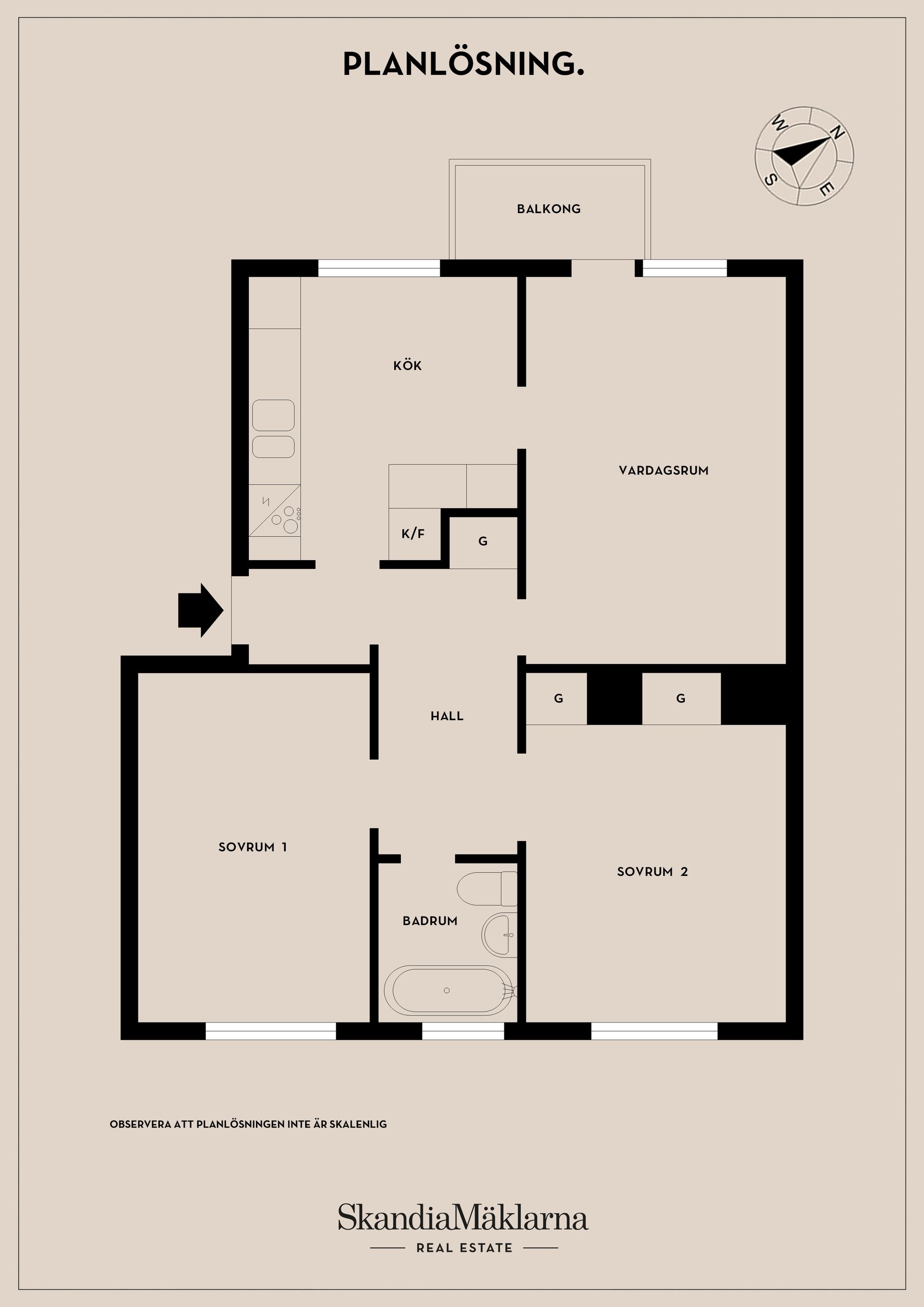 Bostadsrätt, Jönåkersvägen 4, Enskede/Svedmyra, Stockholm