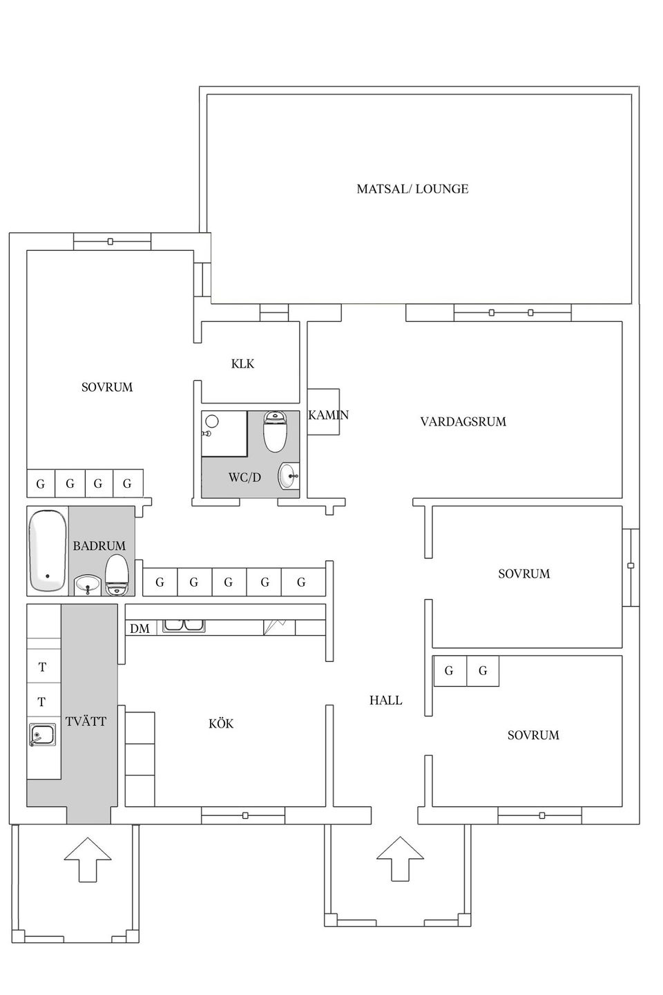Radhus, Danmarks skolväg 17, Danmark, Uppsala
