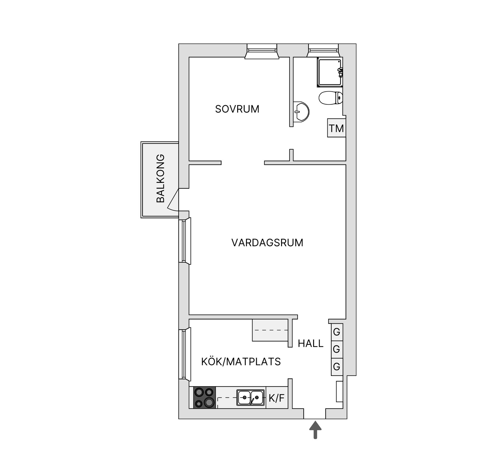 Bostadsrätt, Torstensonsgatan 1, Nedre Norrmalm, Borås