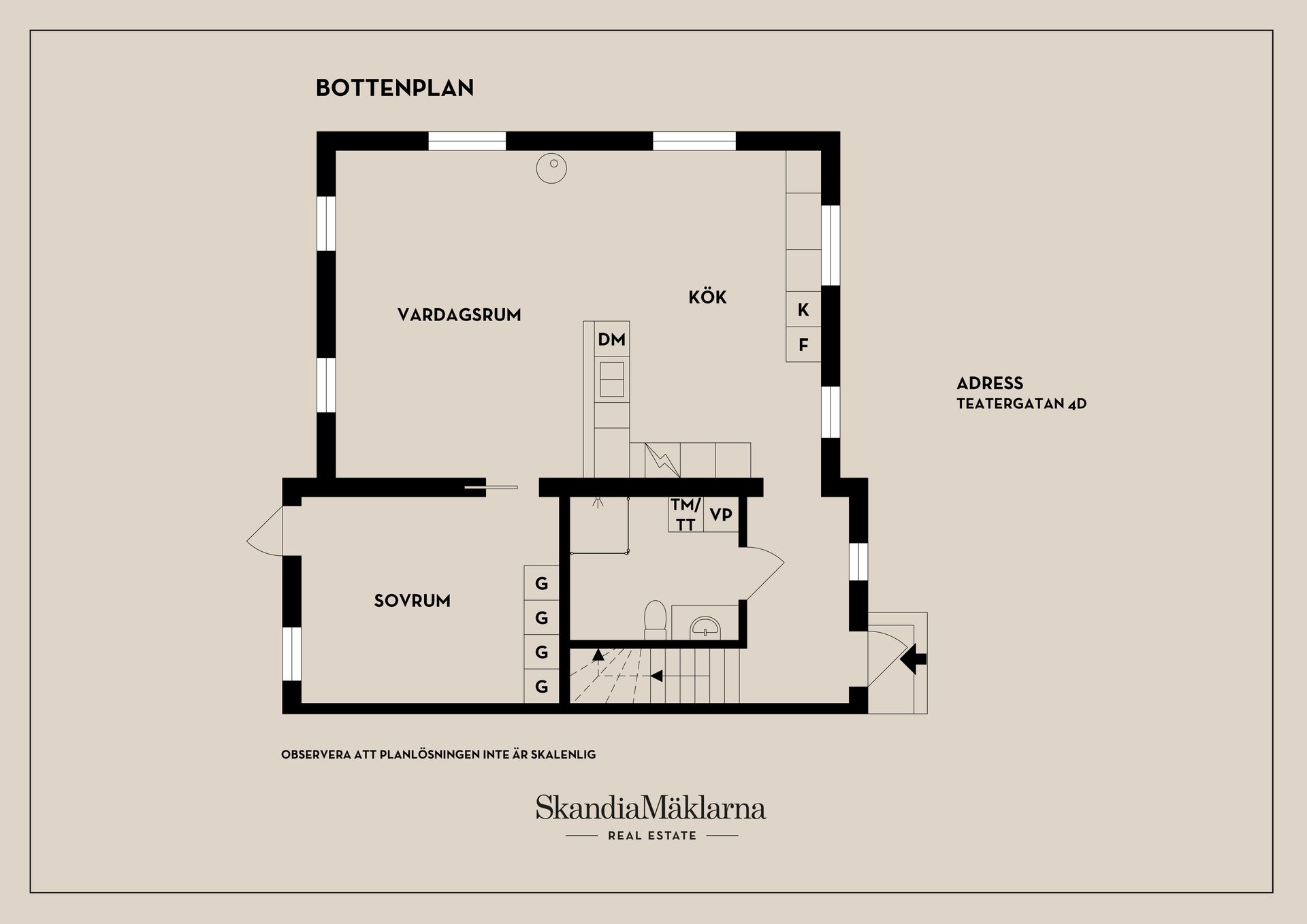 Radhus, Teatergatan 4D, Centralt Väster, Nyköping