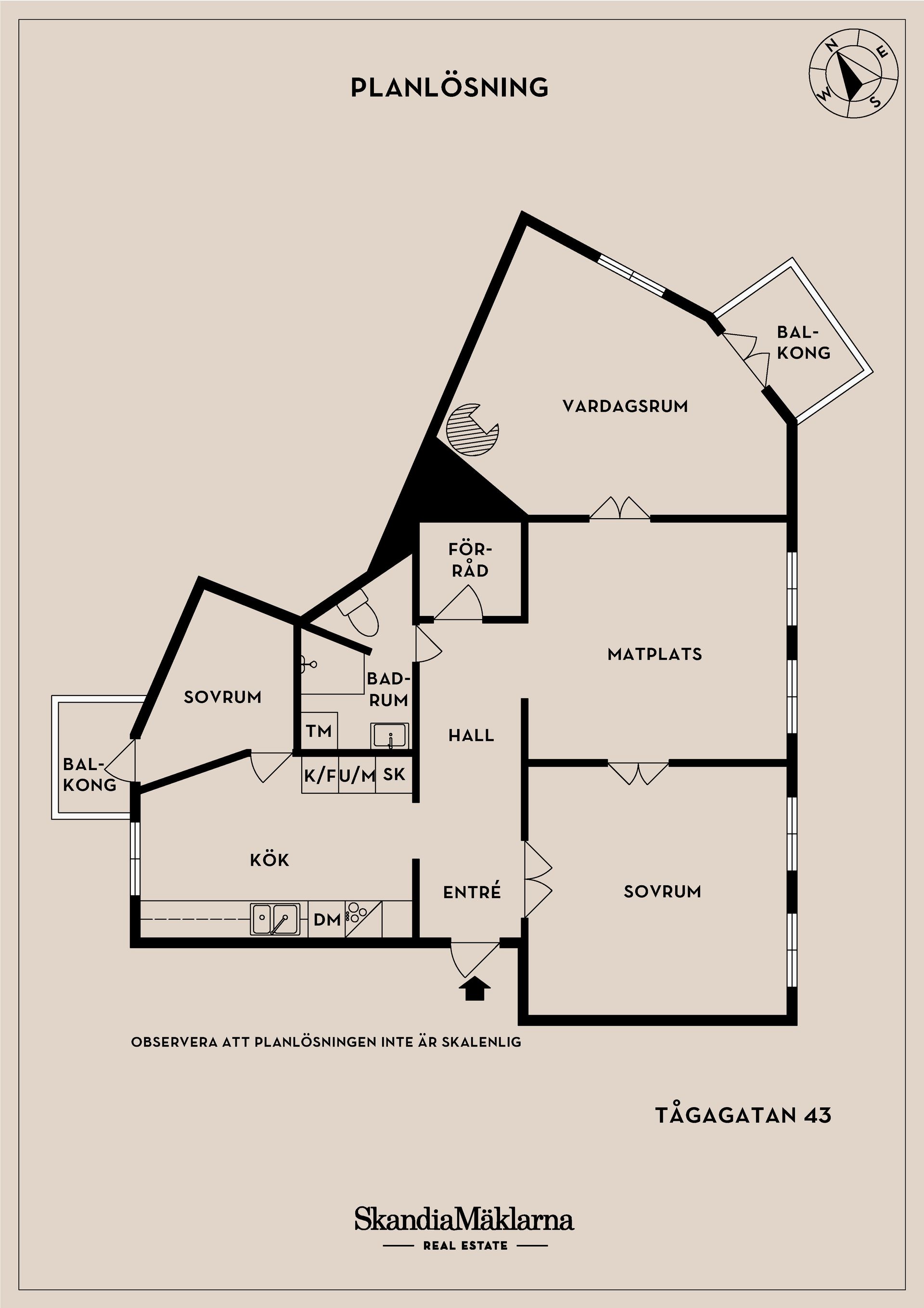 Bostadsrätt, Tågagatan 43 LGH 1101, Tågaborg, Helsingborg