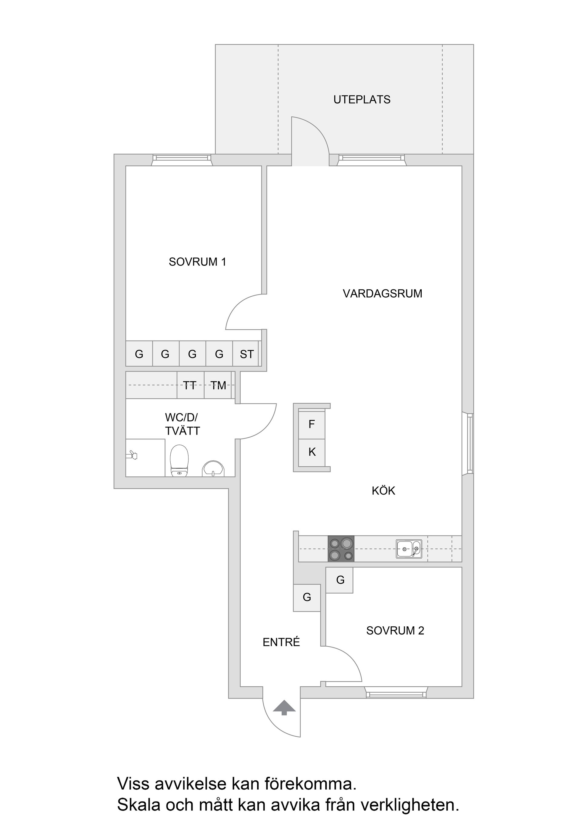 Bostadsrätt, Ribbingsgatan 2A, Byttorp, Borås