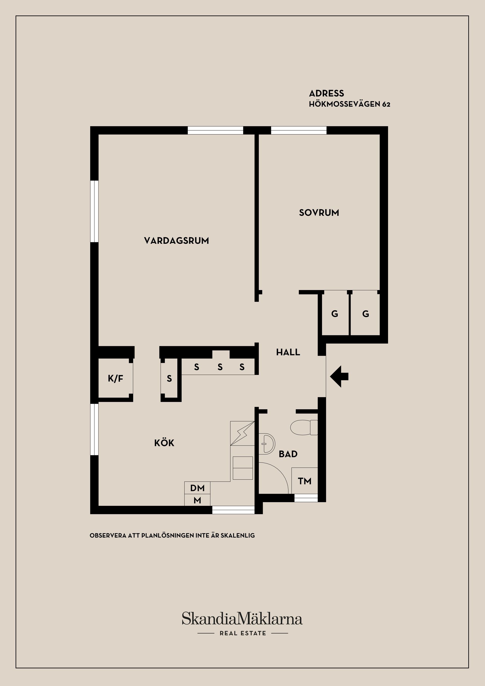 Bostadsrätt, Hökmossevägen 62, Hökmossen/Telefonplan, Stockholm