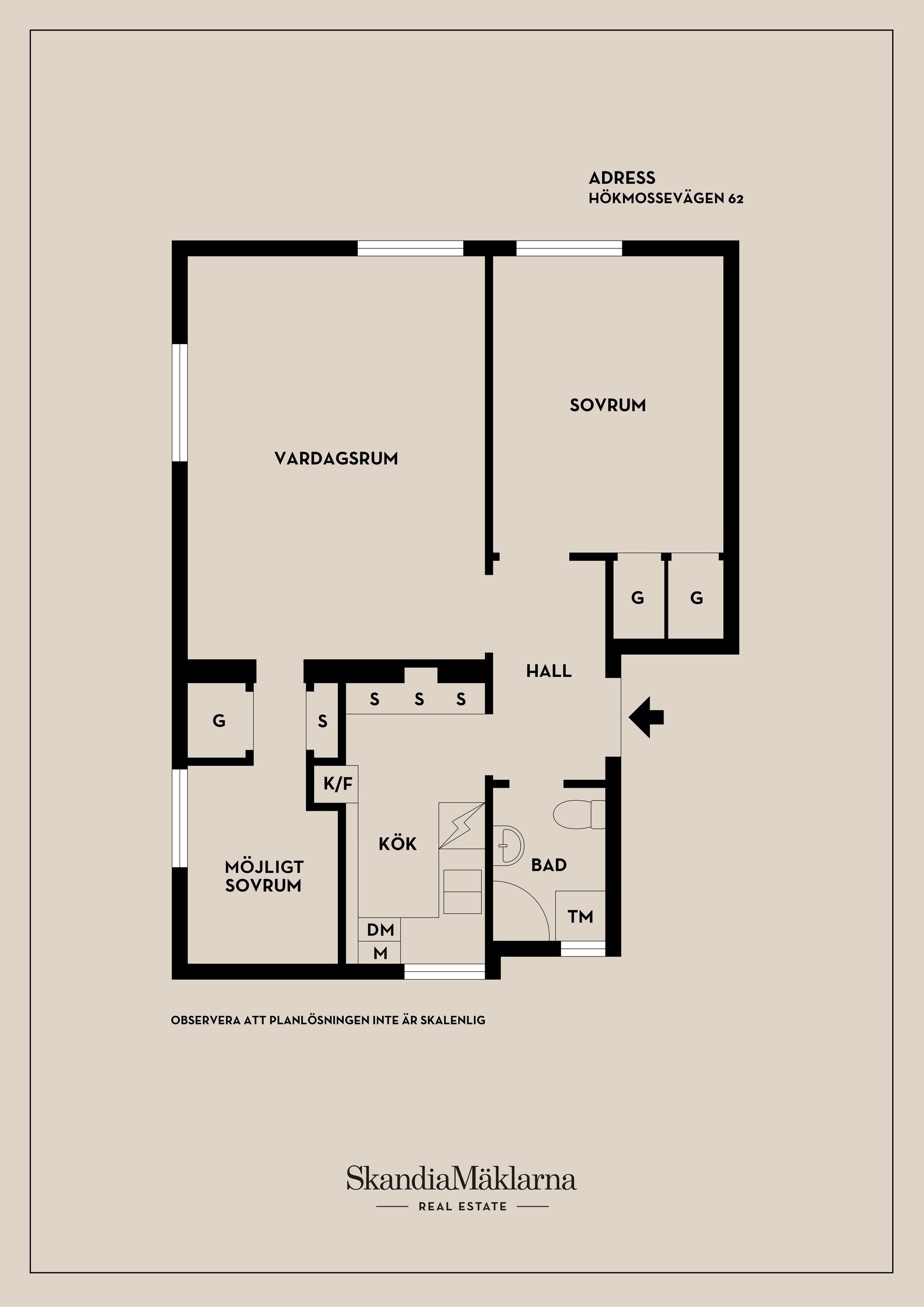 Bostadsrätt, Hökmossevägen 62, Hökmossen/Telefonplan, Stockholm