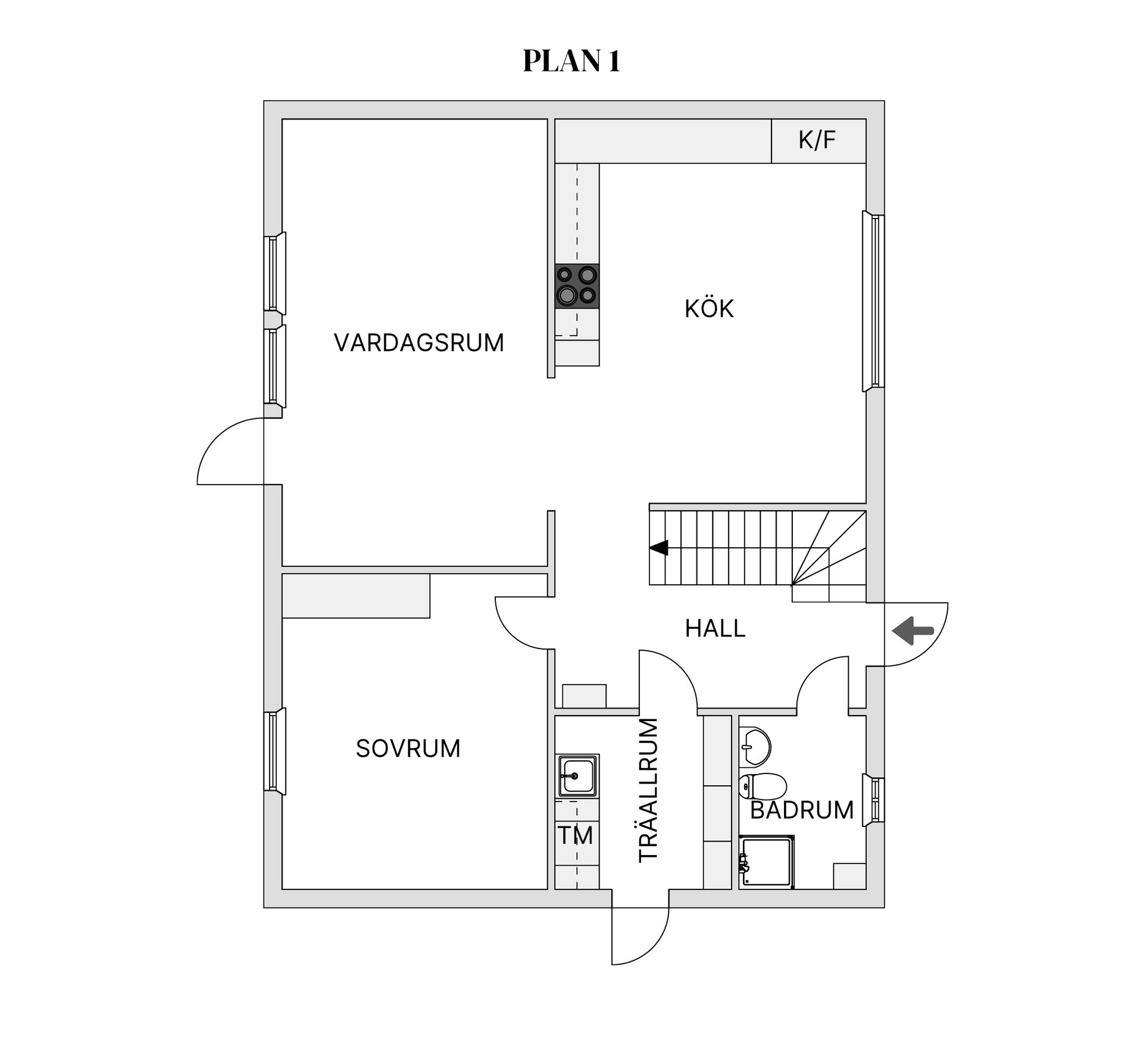 Radhus, Kvarnbacken 24, Torslanda - Hästevik, Göteborg