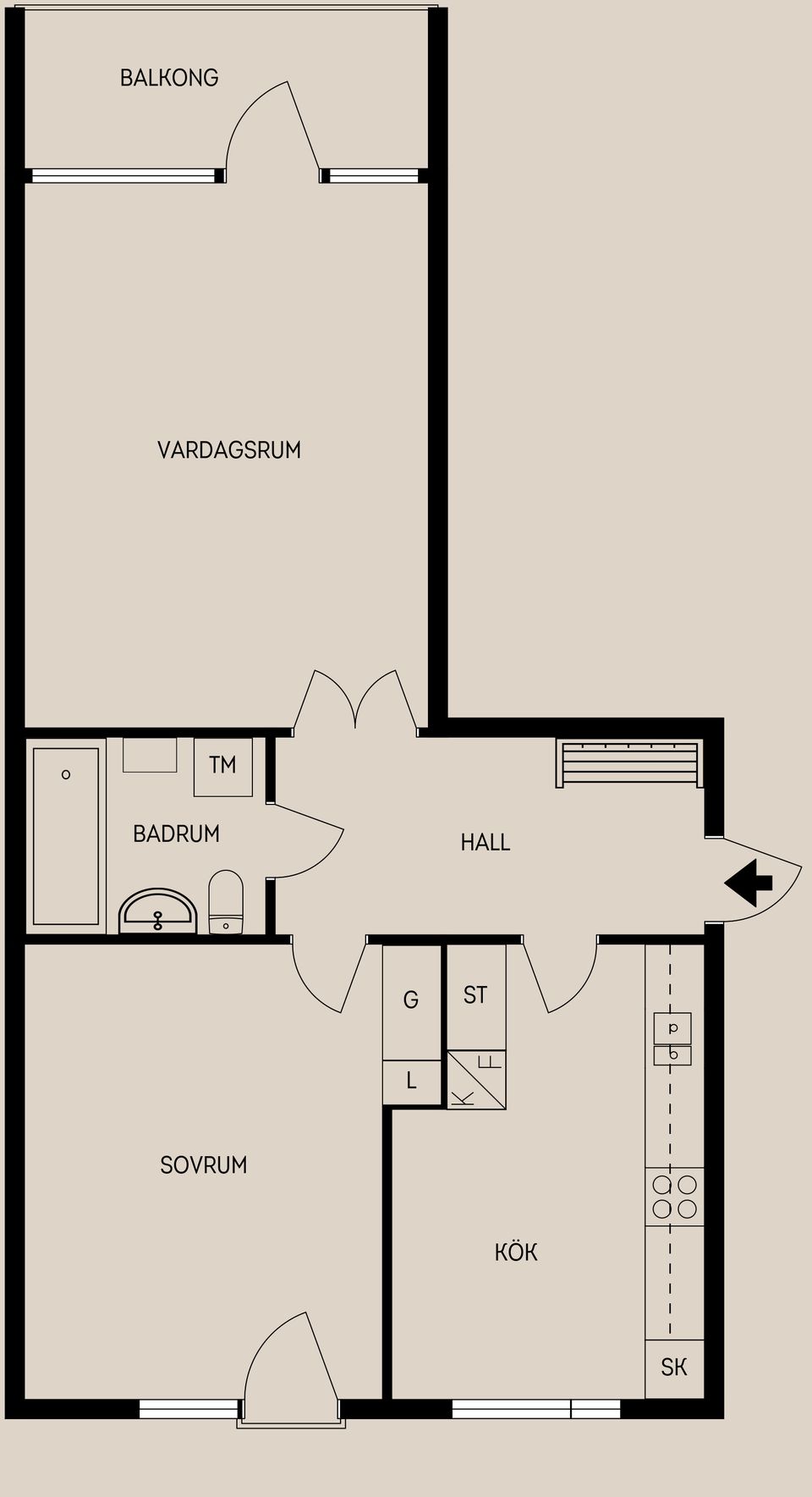 Bostadsrätt, Havsvägen 11B, Norrsundet, Gävle