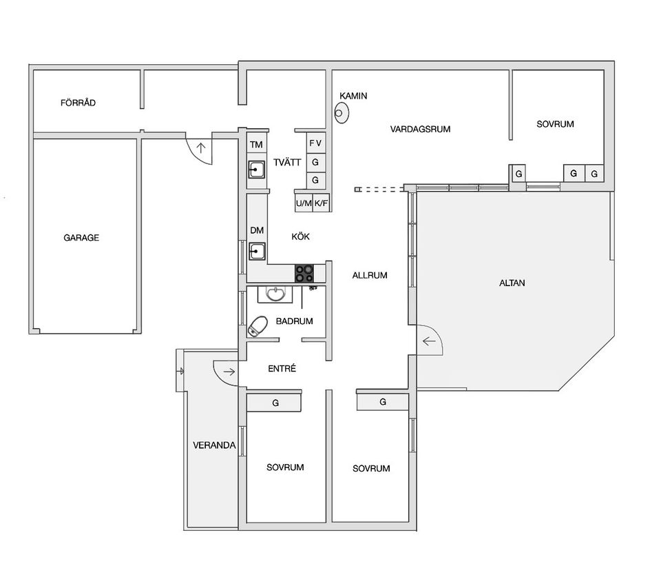 Villa, Mellomgårdsgatan 4, Hulta, Borås