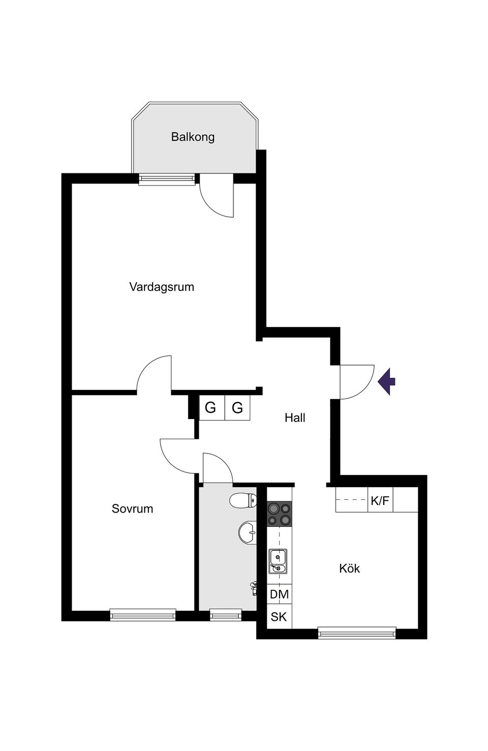 Bostadsrätt, Abiskovägen 12, Vällingby Centrum, Stockholm