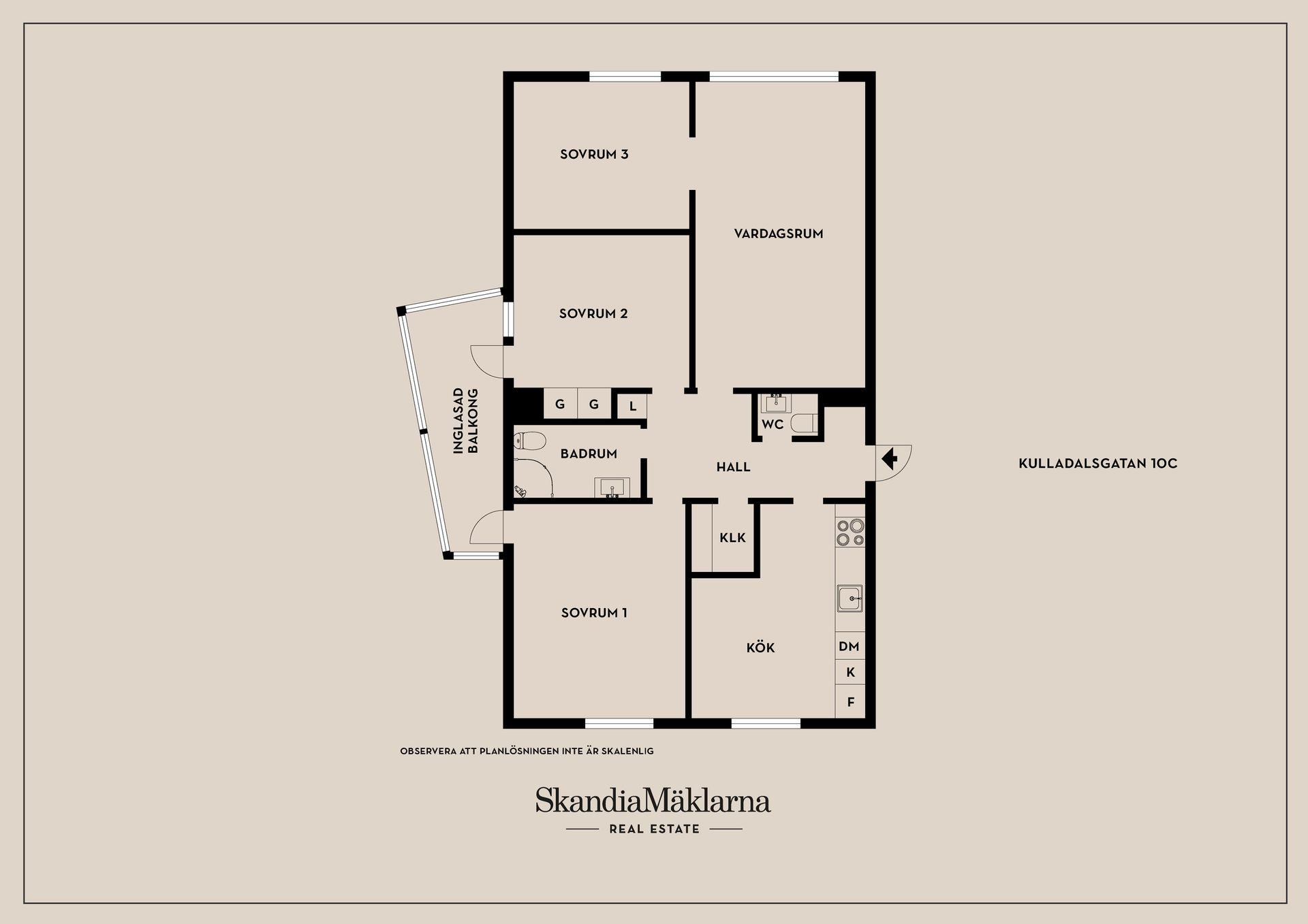 Bostadsrätt, Kulladalsgatan 10C, Kulladal, Malmö