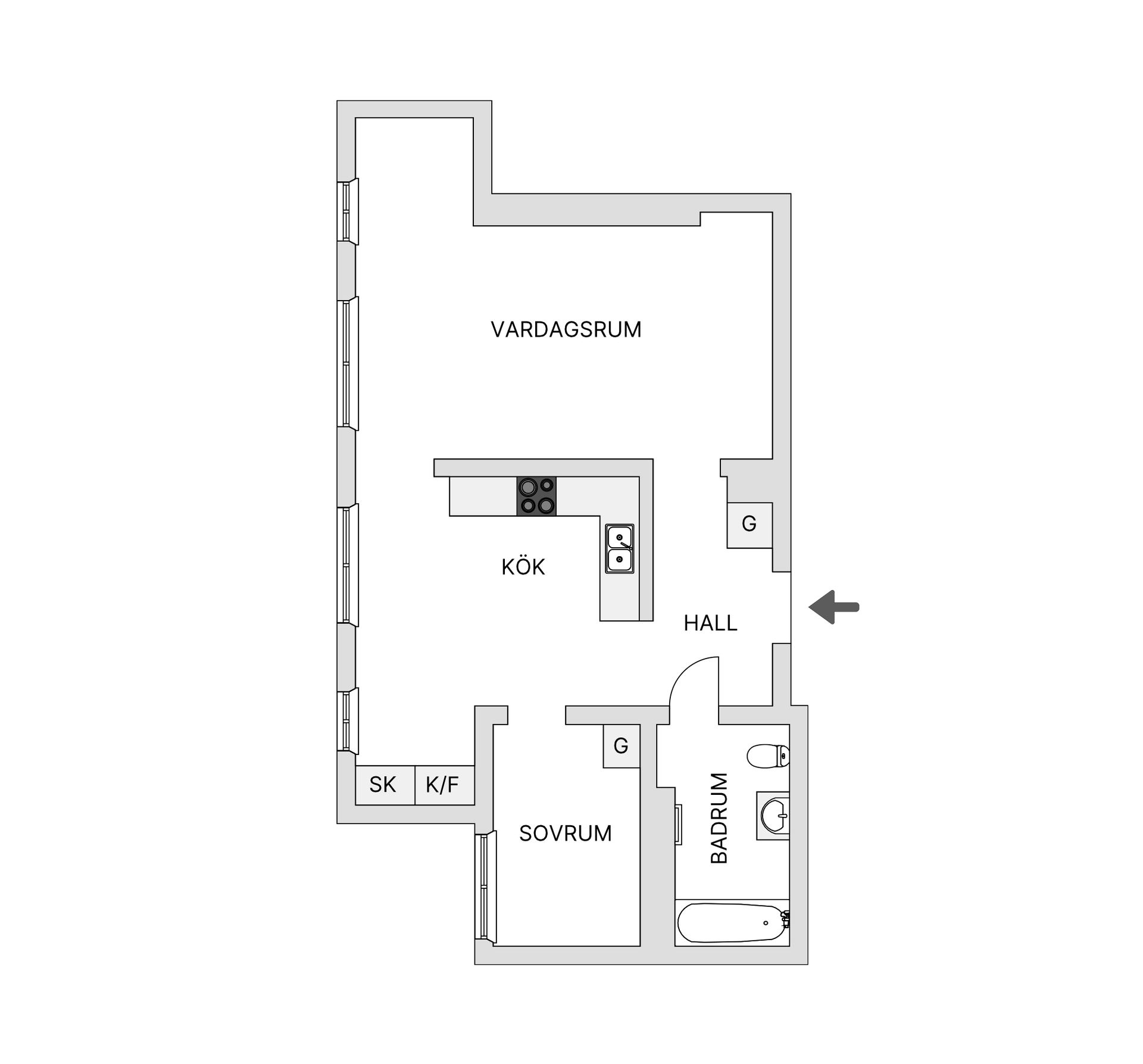 Bostadsrätt, Vårgatan 15, Värnhem, Malmö