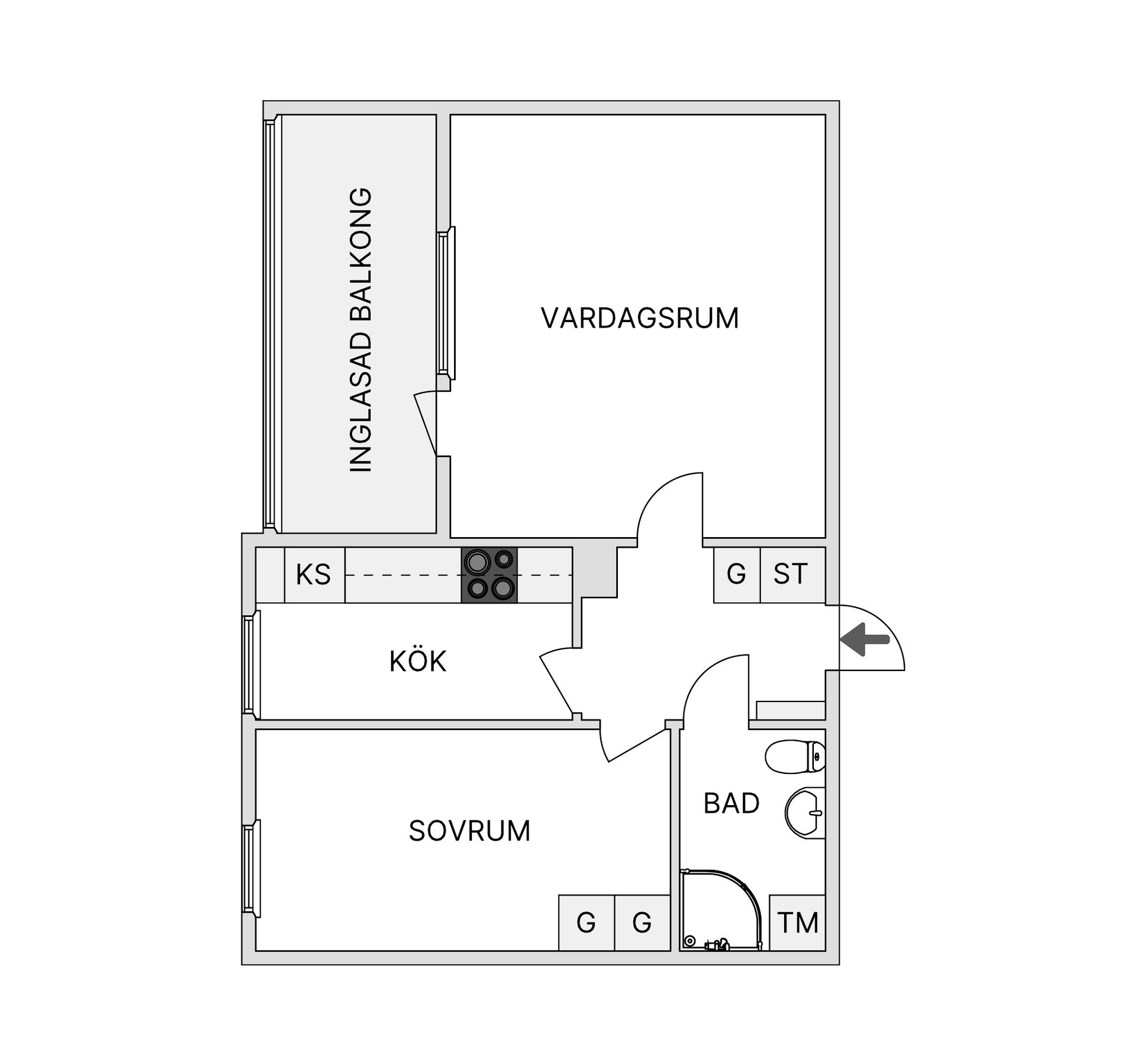 Bostadsrätt, Dansörgatan 14, Lindeborg, Malmö
