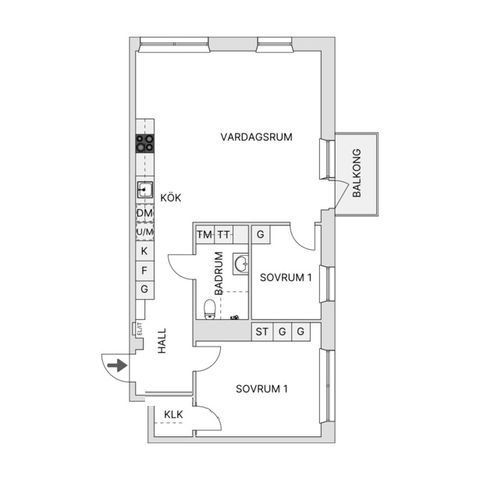 Bostadsrätt, Tegelviksgatan 6B, Stockholm