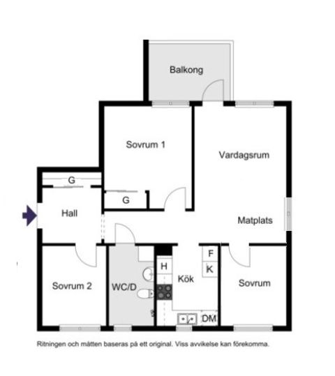 Bostadsrätt, Kantarellvägen 16, vån 2, Bällstaberg, Vallentuna