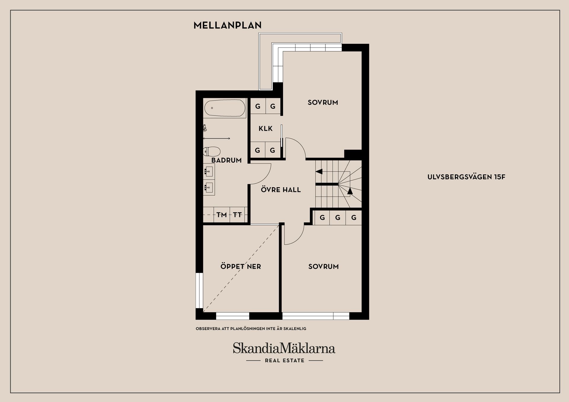 Radhus, Ulvsbergsvägen 15F, Tullinge Strand, Botkyrka