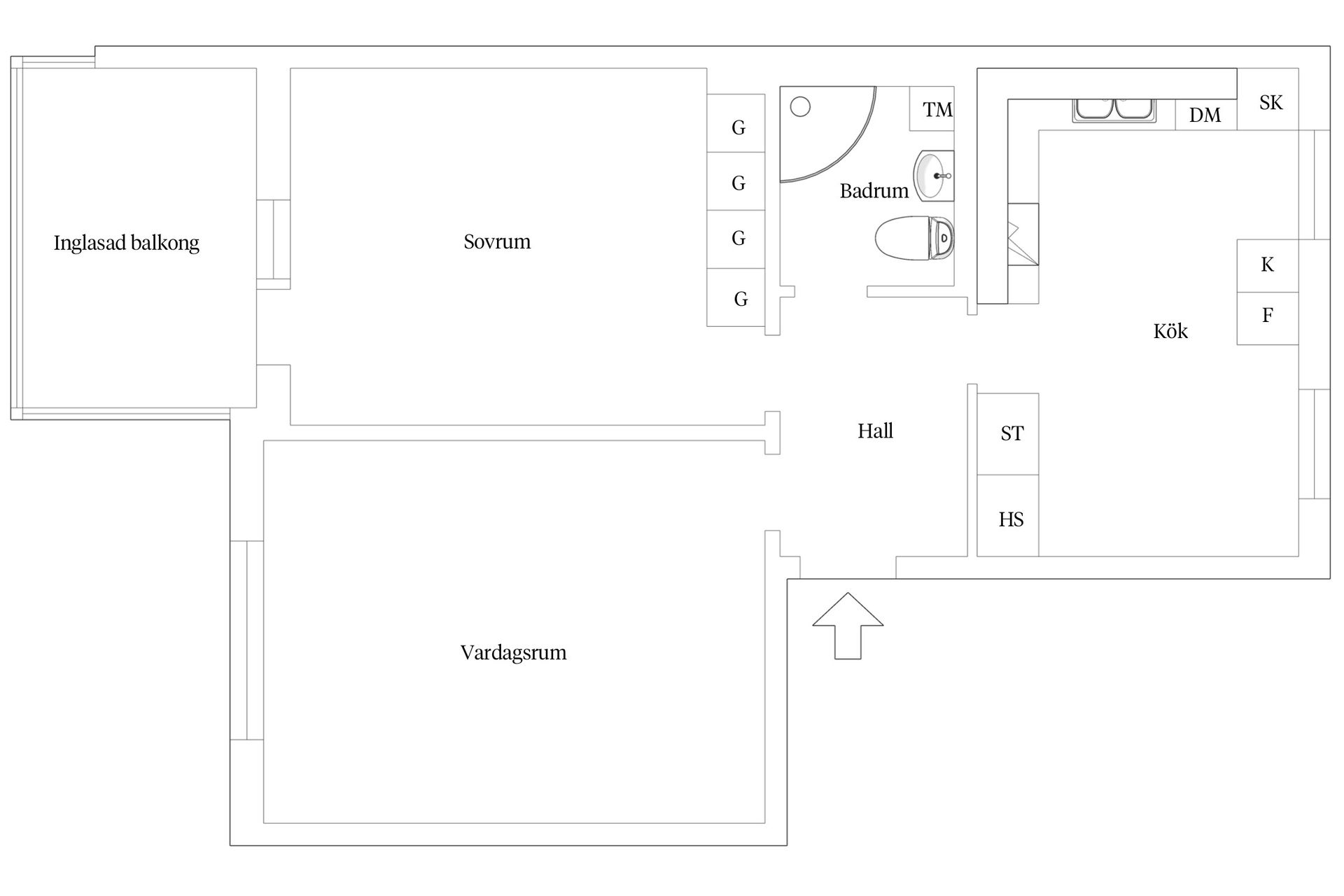 Bostadsrätt, Huldregatan 26B, Sjöbo, Borås