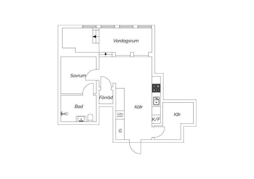 Bostadsrätt, Tranebergsplan 8B, Traneberg, Stockholm