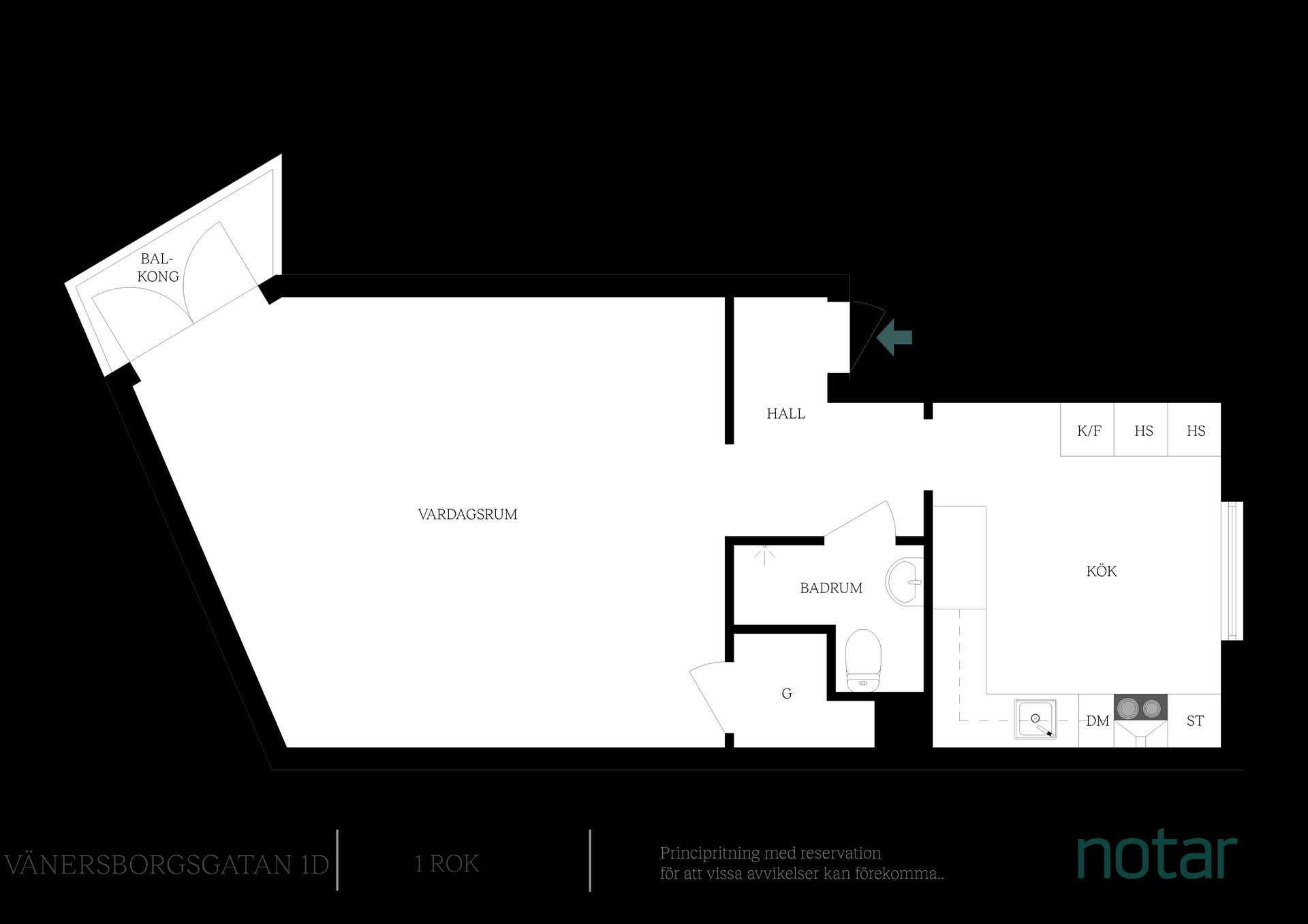 Bostadsrätt, Vänersborgsgatan 1D, Gamlestan, Göteborg