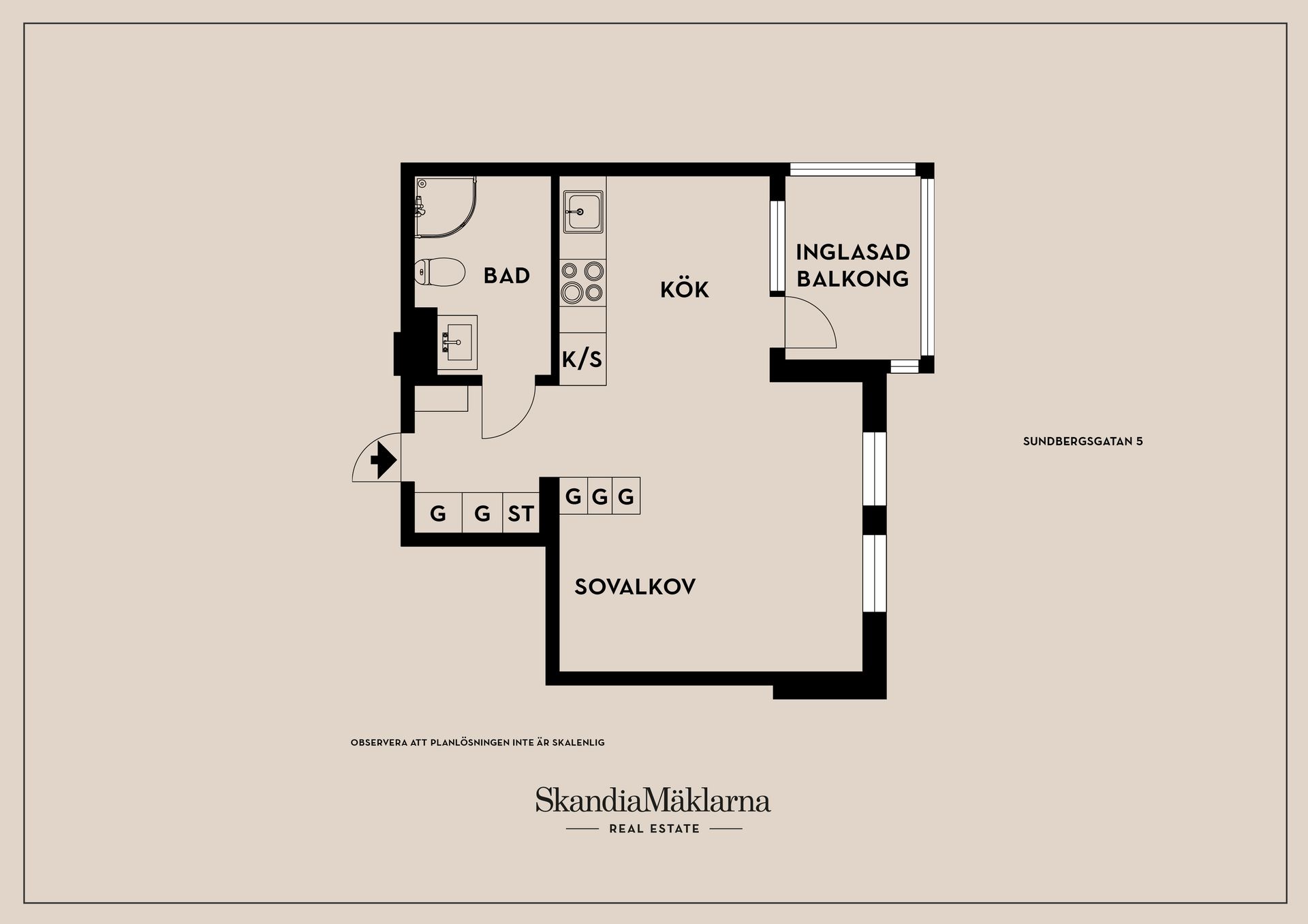 Bostadsrätt, Sundbergsgatan 5, Herrhagen, Karlstad