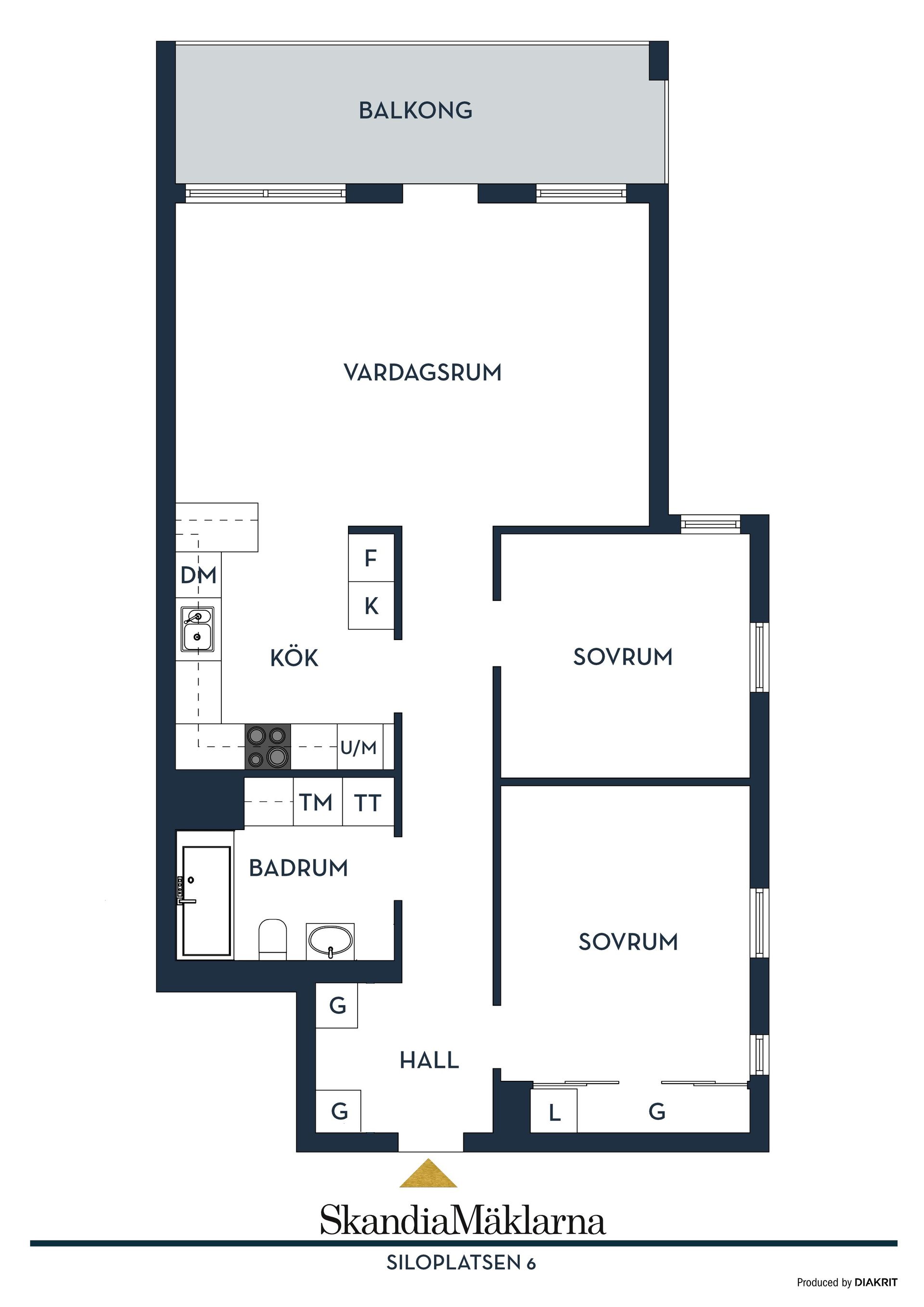 Bostadsrätt, Siloplatsen 6, Kvarnholmen, Nacka