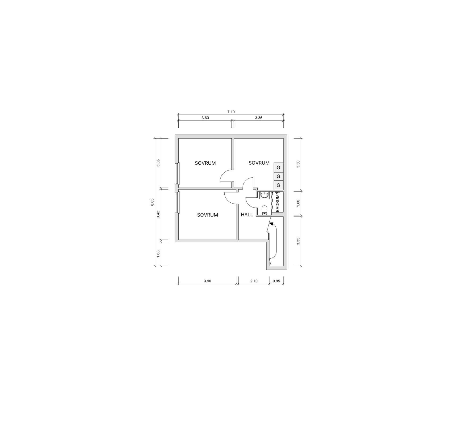 Bostadsrätt, Bladgatan 1, Anderstorp, Skellefteå