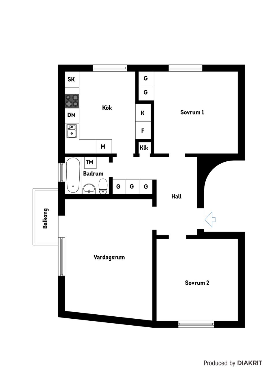 Bostadsrätt, Elin Wägners gata 35, Fruängen, Stockholm