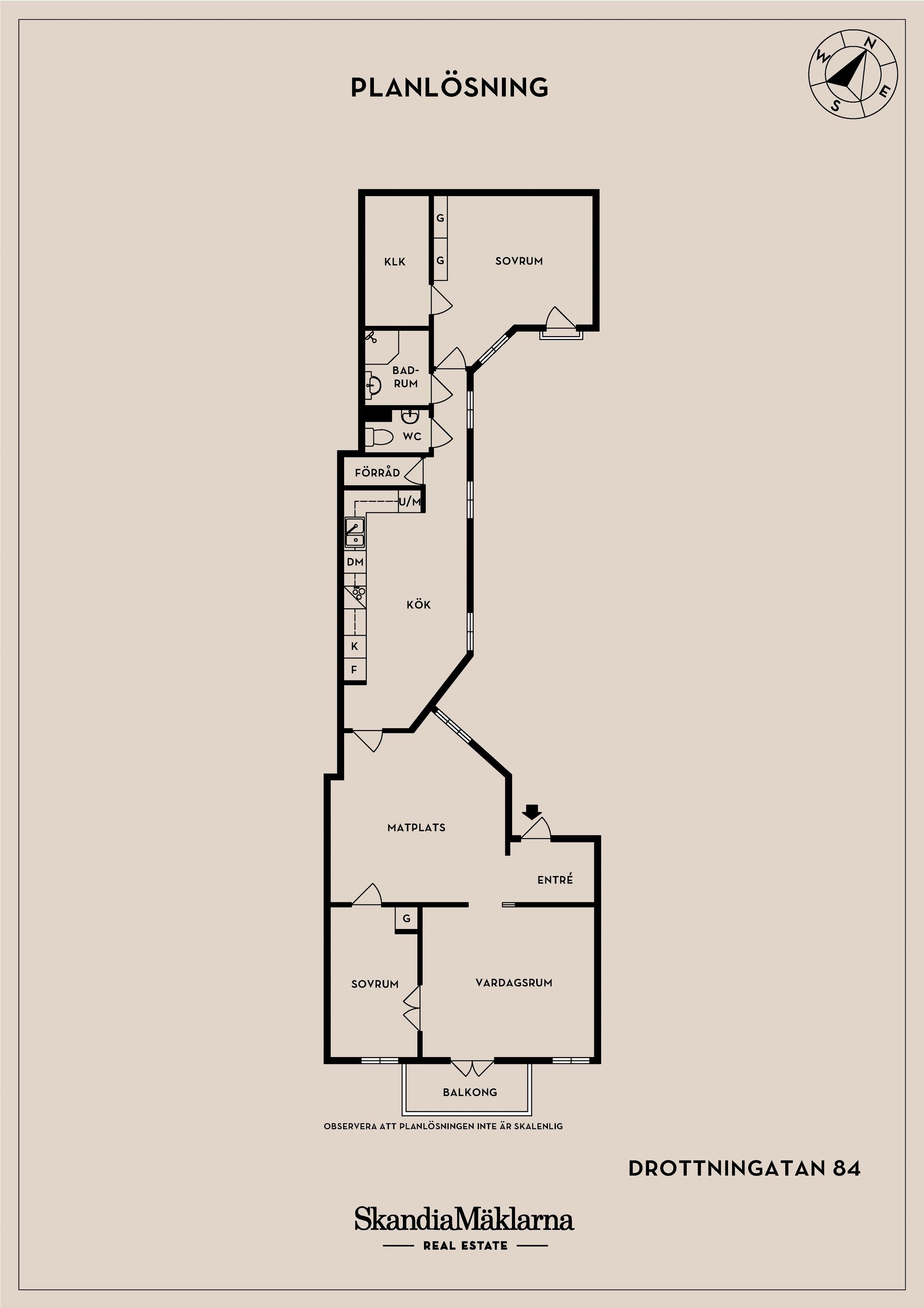 Bostadsrätt, Drottninggatan 84, Norr, Helsingborg