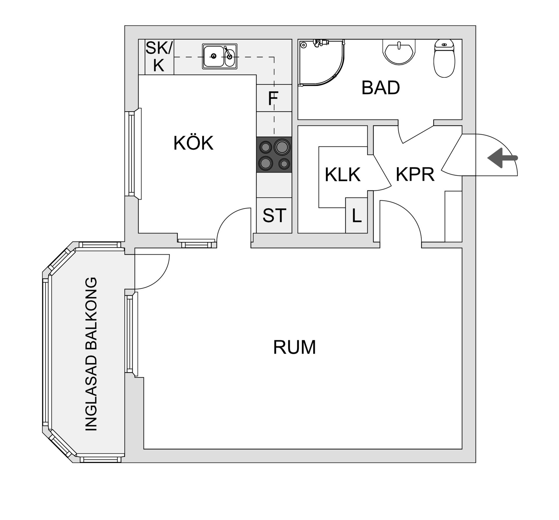 Bostadsrätt, Läkarvägen 1A, Norrböle, Skellefteå