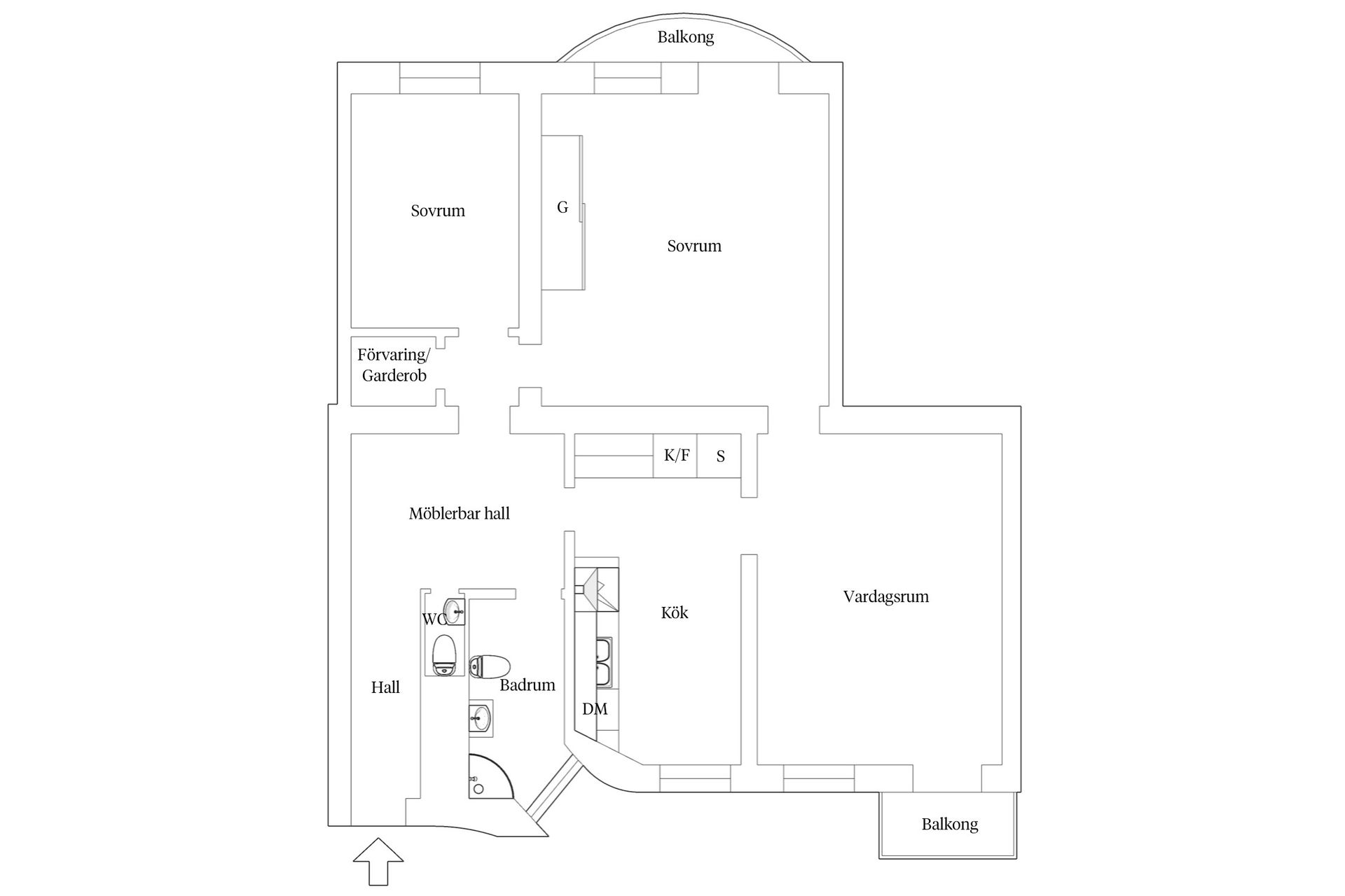 Bostadsrätt, Ringvägen 123, Södermalm Katarina, Stockholm