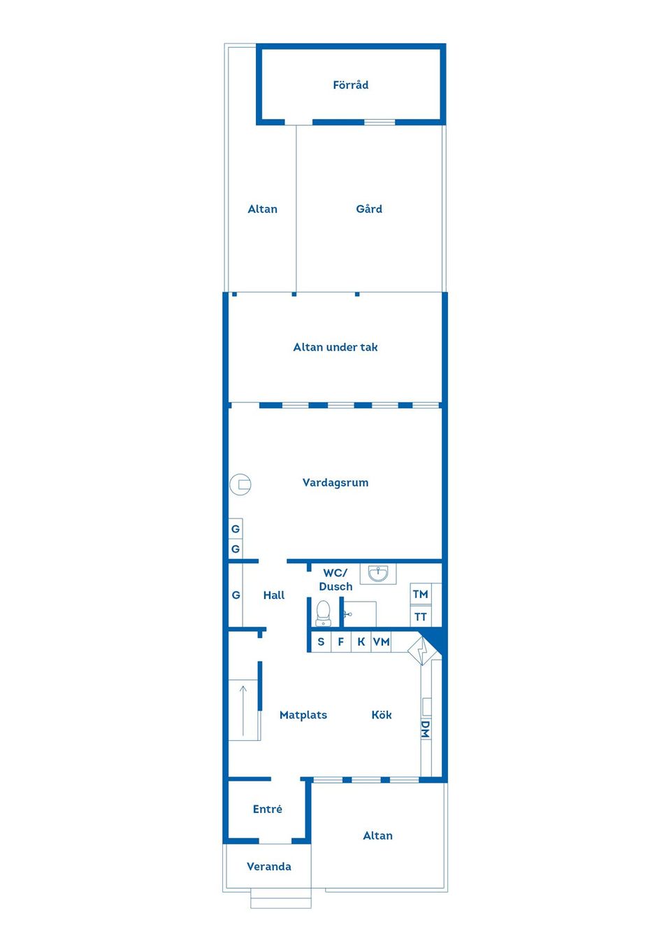 Radhus, Norrbergavägen 63, Sturefors, Linköping