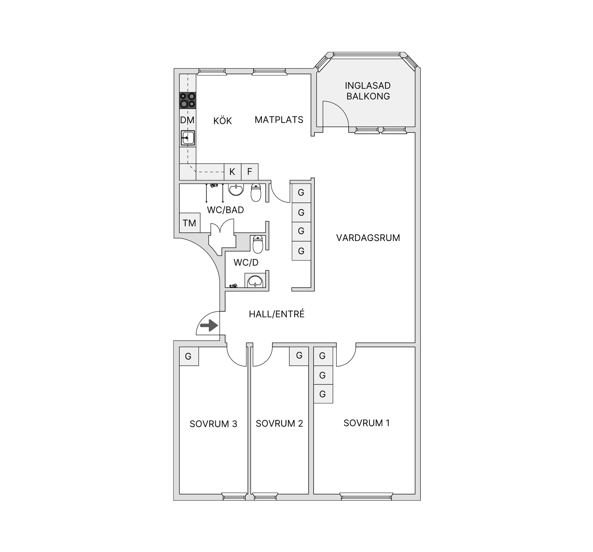 Bostadsrätt, Myggdalsvägen 50, 5tr, Tyresö Centrum, Tyresö
