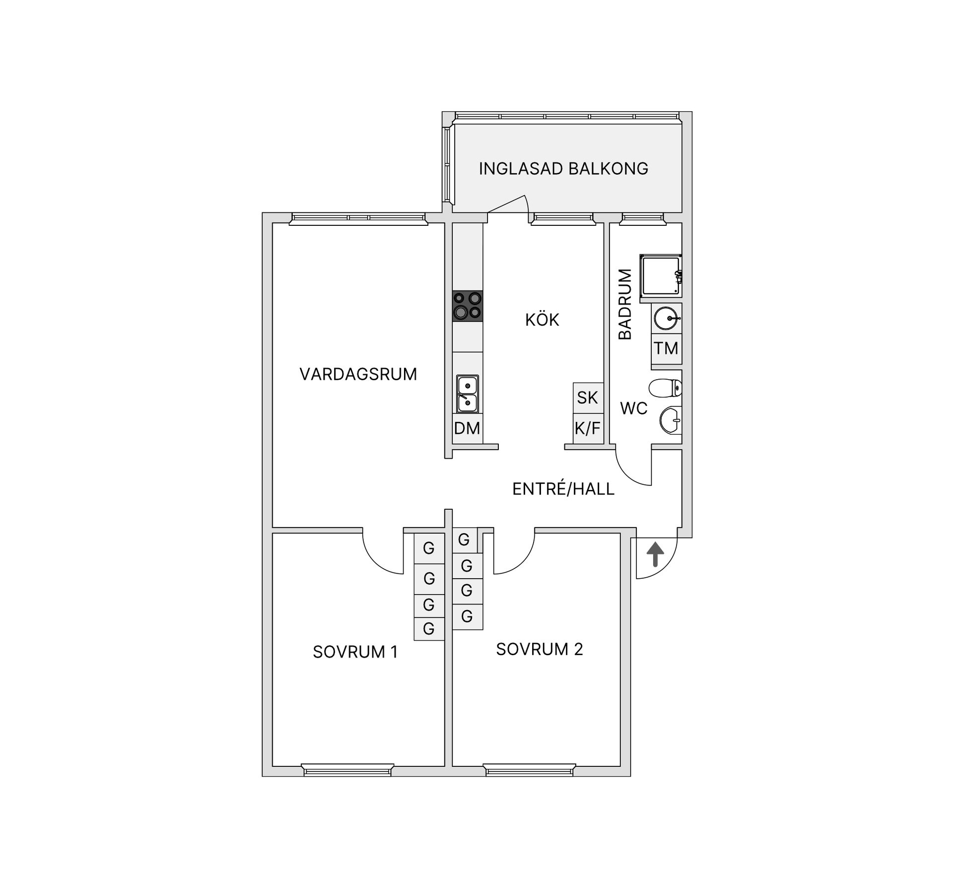Bostadsrätt, Lägergatan 5E, Näsbyn, Kalix