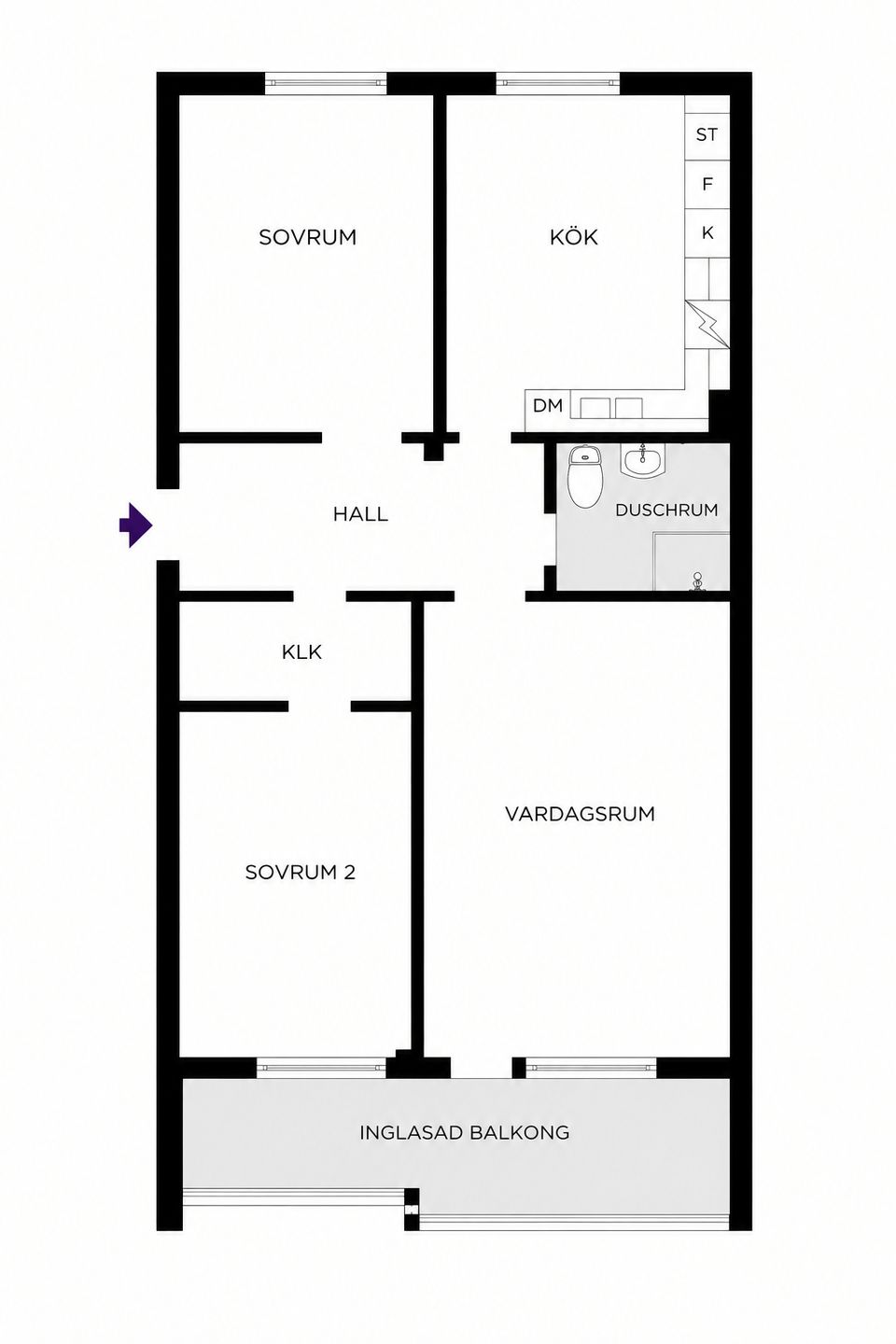 Bostadsrätt, Medborgargatan 77, Korsta, Sundsvall
