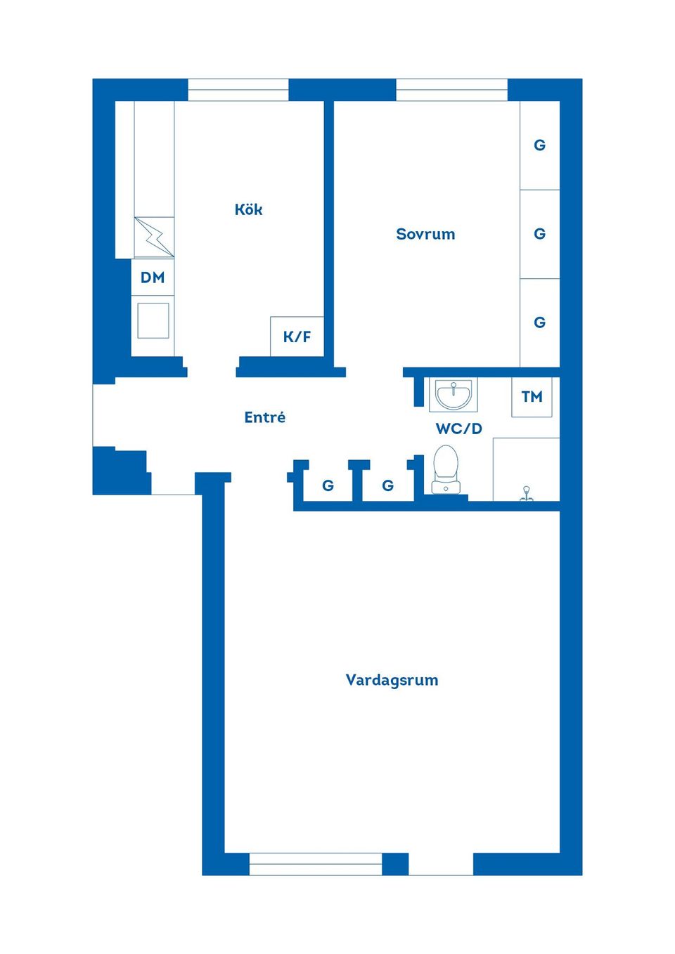 Bostadsrätt, Brändströmsgatan 11B, Väster, Gävle