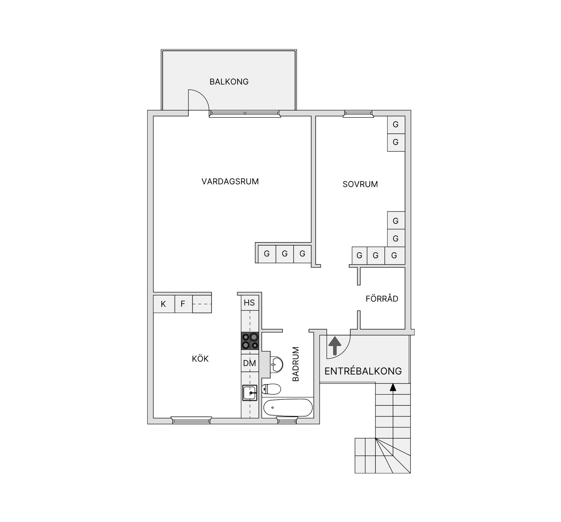Bostadsrätt, Diamantgången 105, 1tr, Öringe, Tyresö