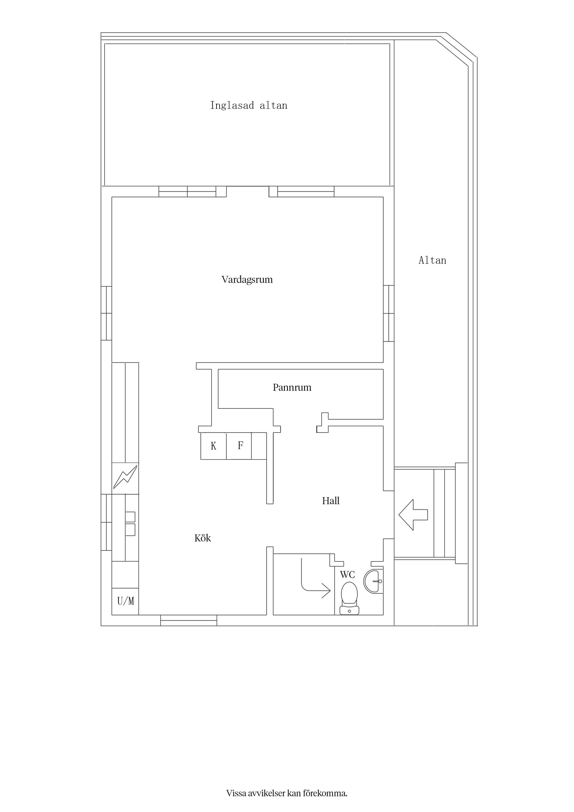Villa, Mellangatan 20E, Byske, Skellefteå