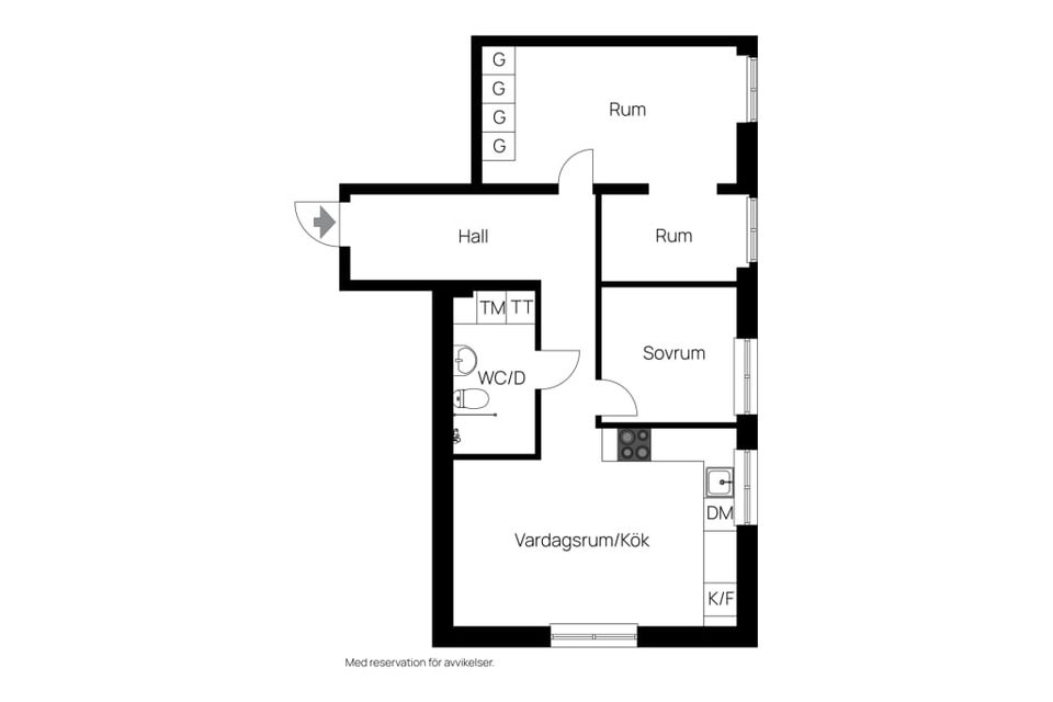 Bostadsrätt, Fridhemsgatan 7, Centralt, Oskarshamn