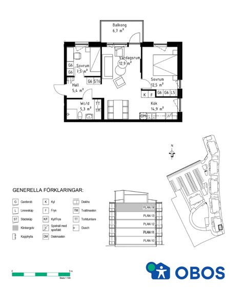 Bostadsrätt, Symfonivägen 9A, Umedalen, Umeå