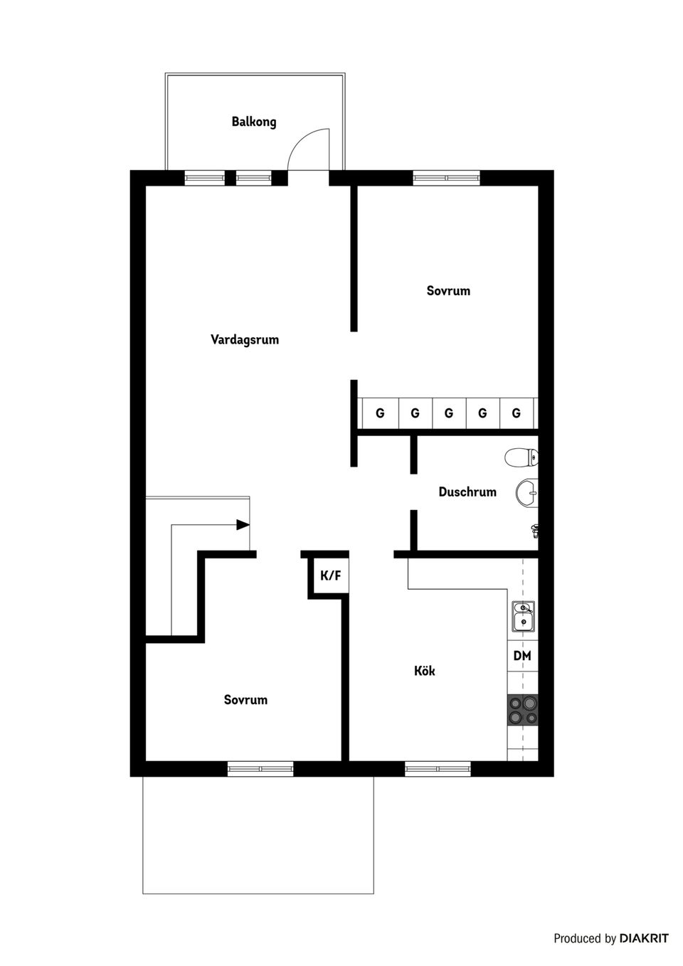 Bostadsrätt, Trangången 53, Bryngelstorp, Nyköping