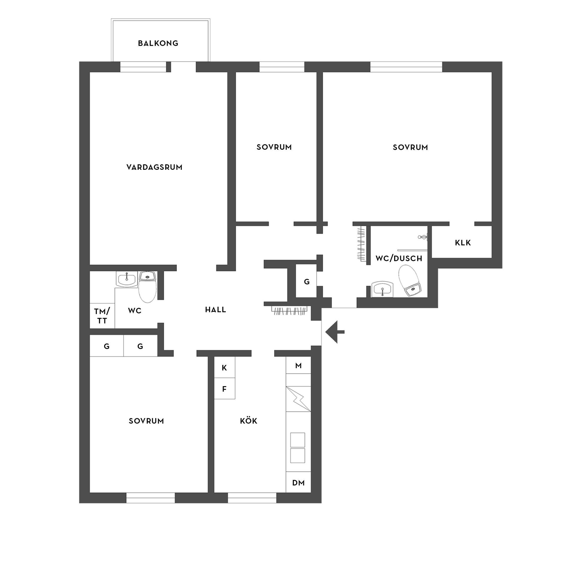 Bostadsrätt, Regeringsvägen 10C, Oppeby, Nyköping
