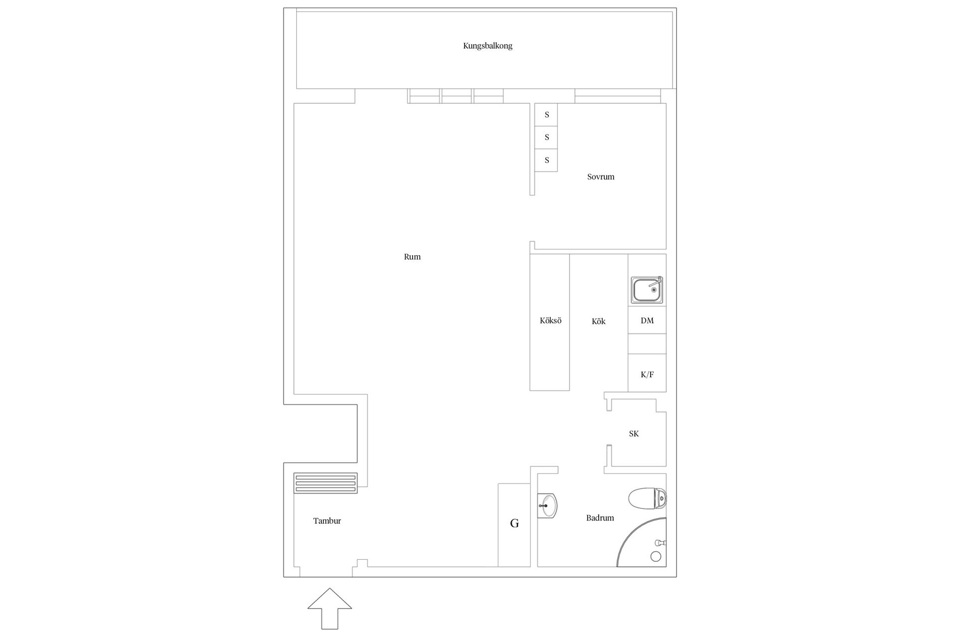 Bostadsrätt, Gotlandsgatan 60, 5tr, Södermalm Katarina, Stockholm