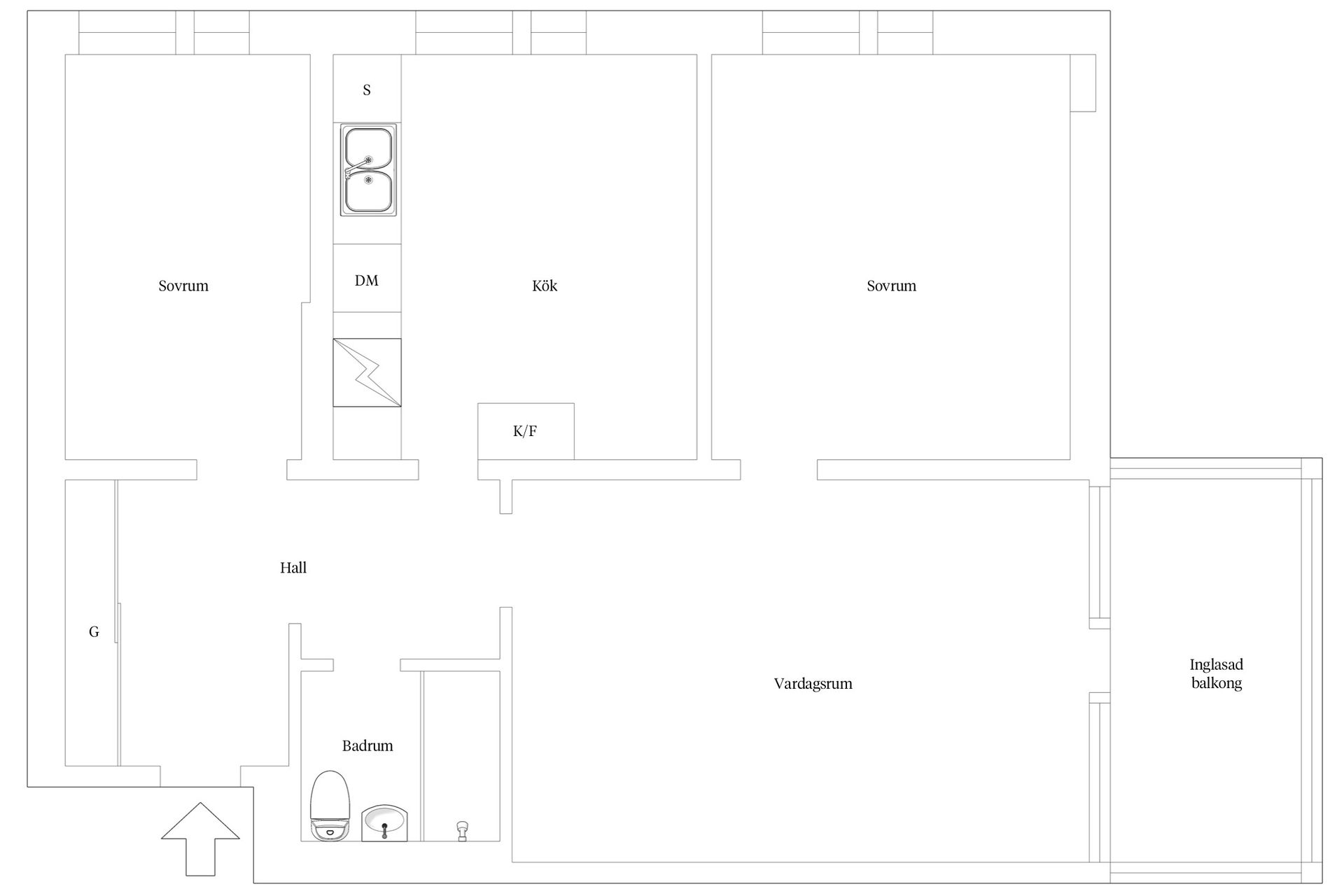 Bostadsrätt, Rekylgatan 14, Haga, Västerås