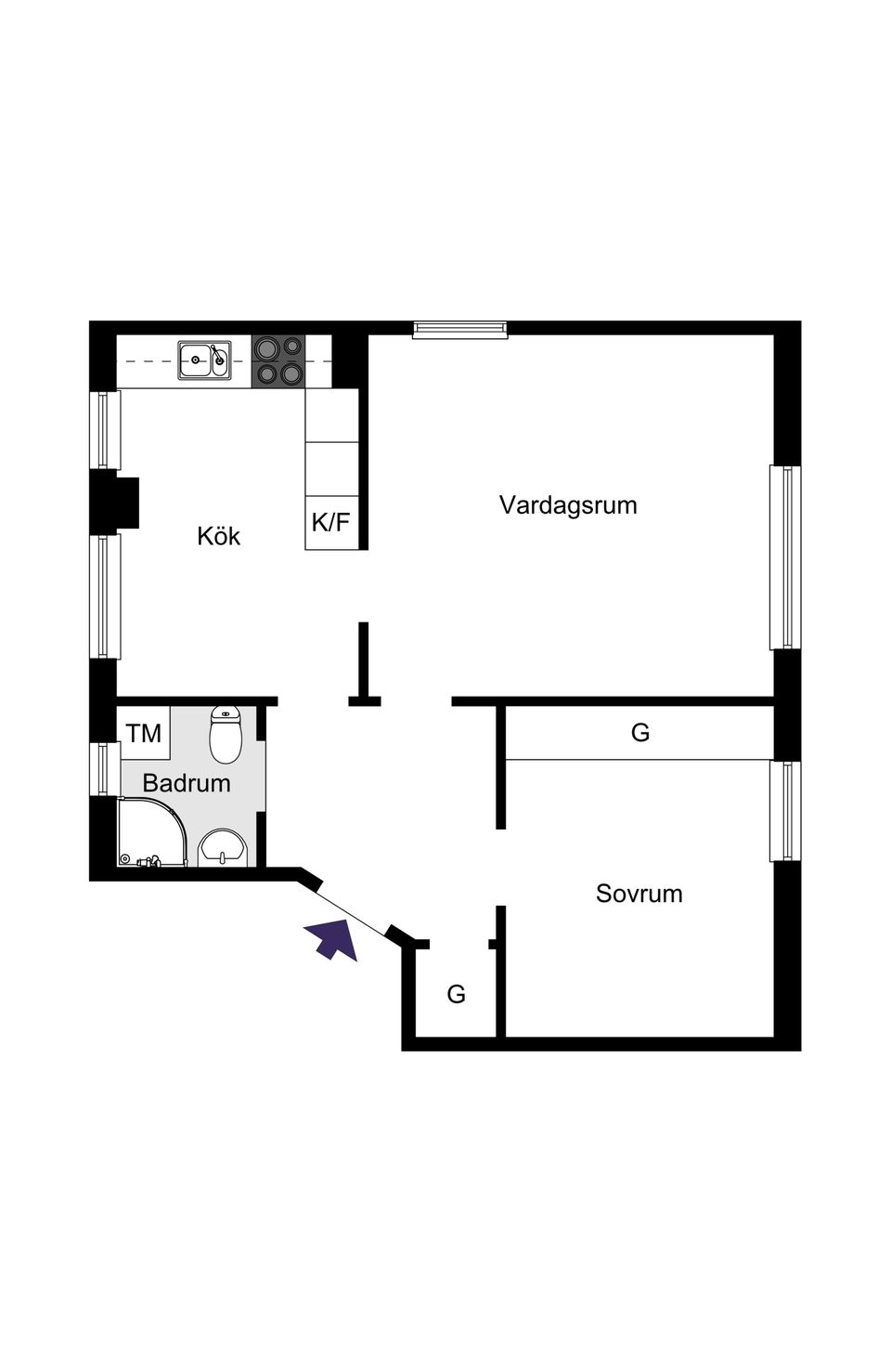 Bostadsrätt, Kransbindarvägen 19, Midsommarkransen/Telefonplan, Stockholm