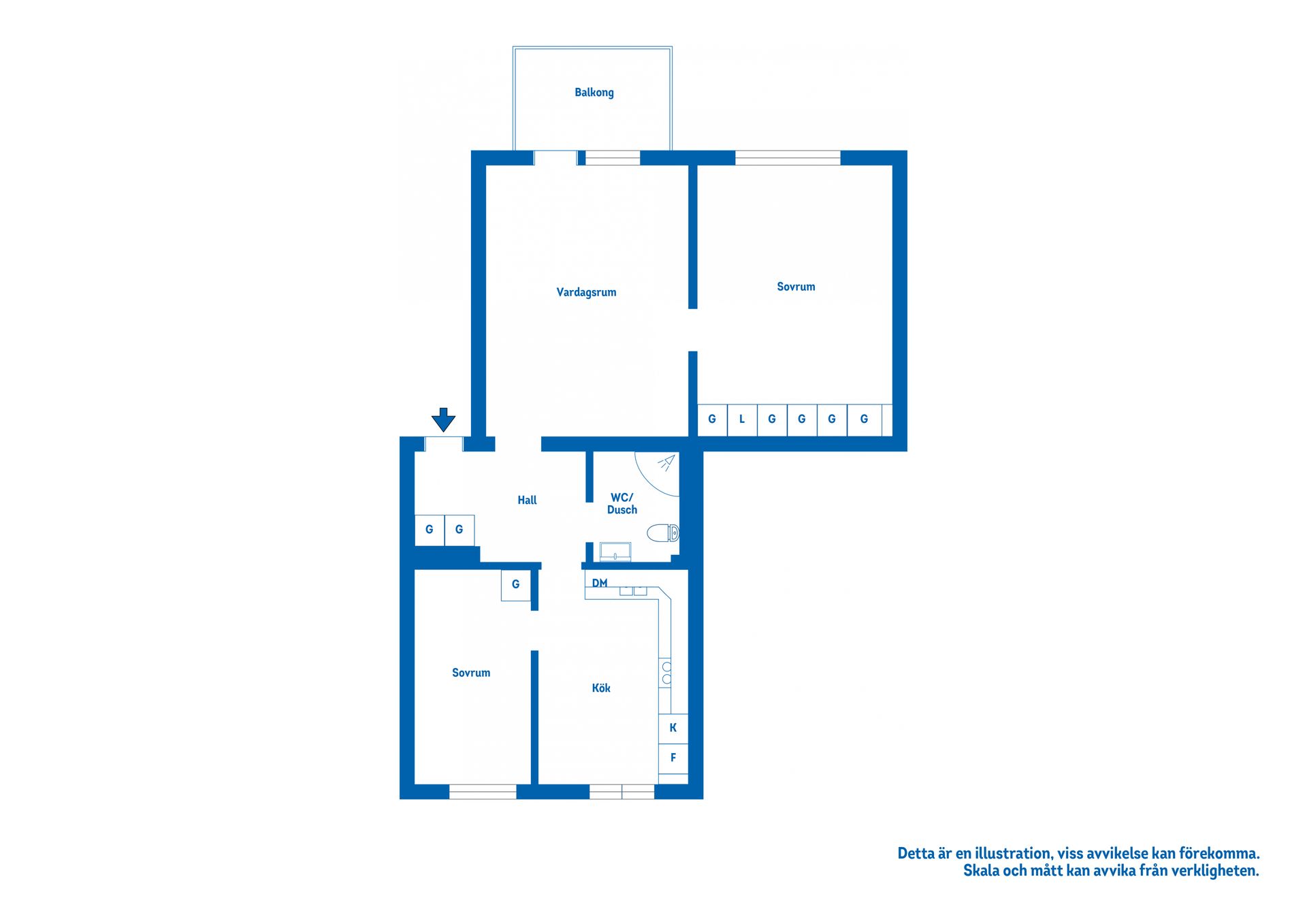 Bostadsrätt, Jägaregatan 20B, Katrineholm Öster, Katrineholm