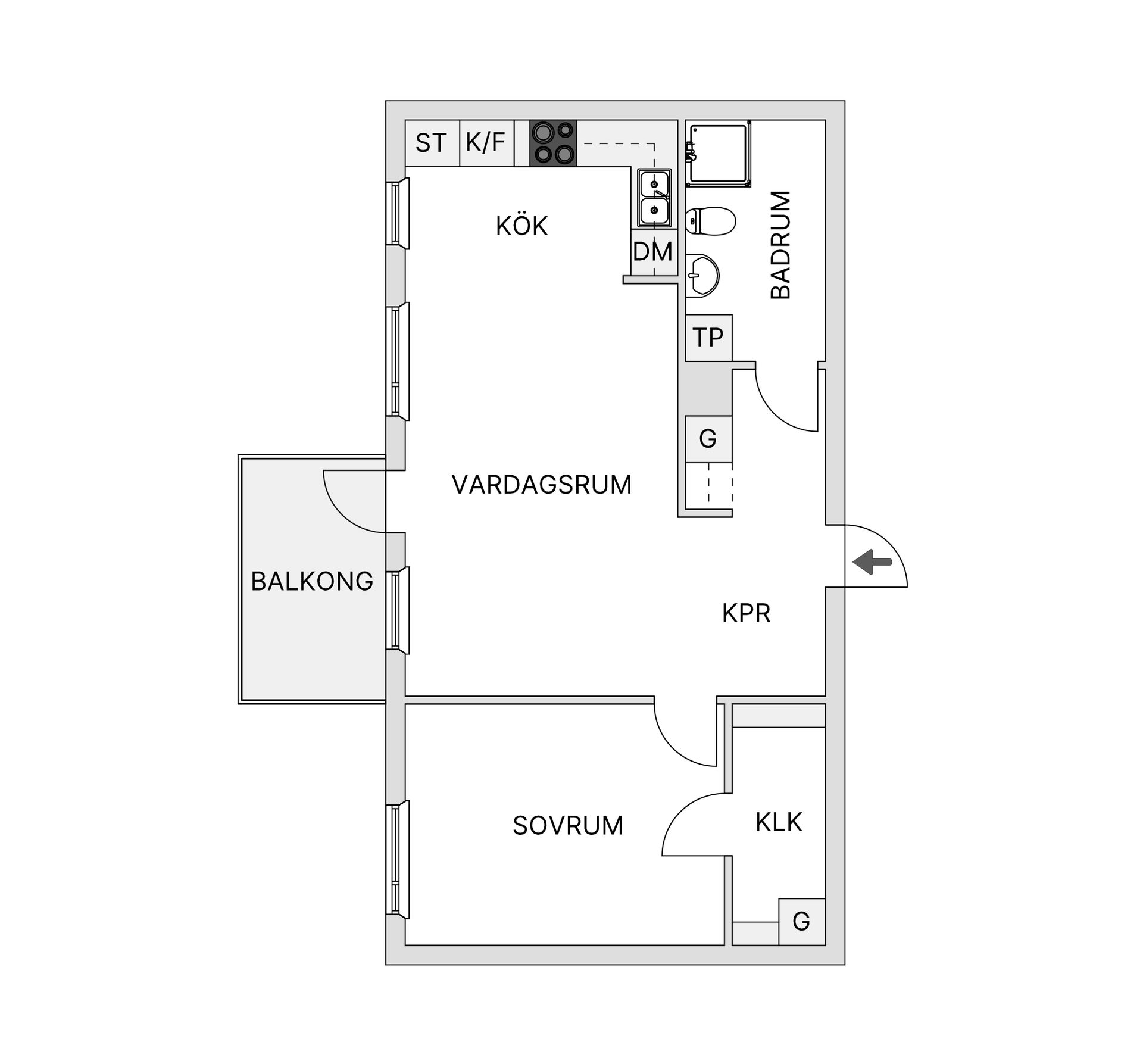 Bostadsrätt, Larsbodavägen 110, Farsta, Stockholm