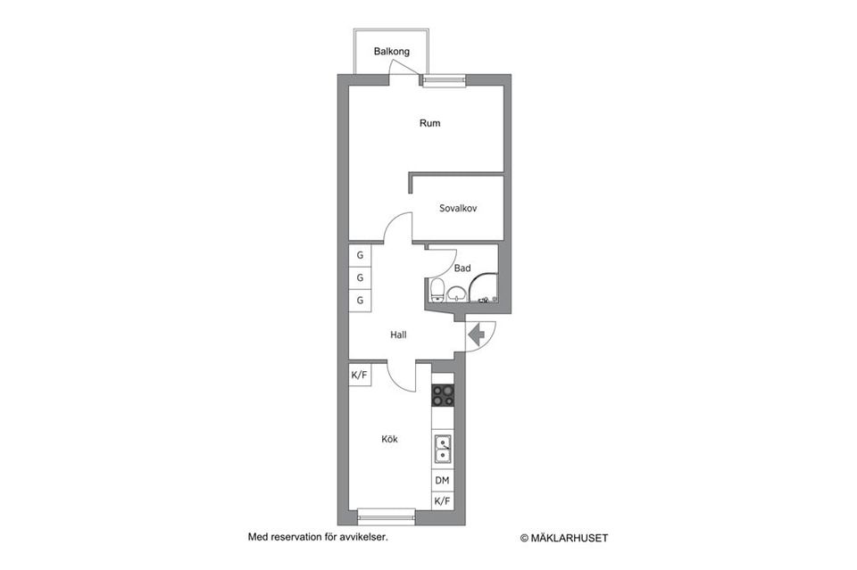 Bostadsrätt, Liljegatan 6 B, Fålhagen, Uppsala