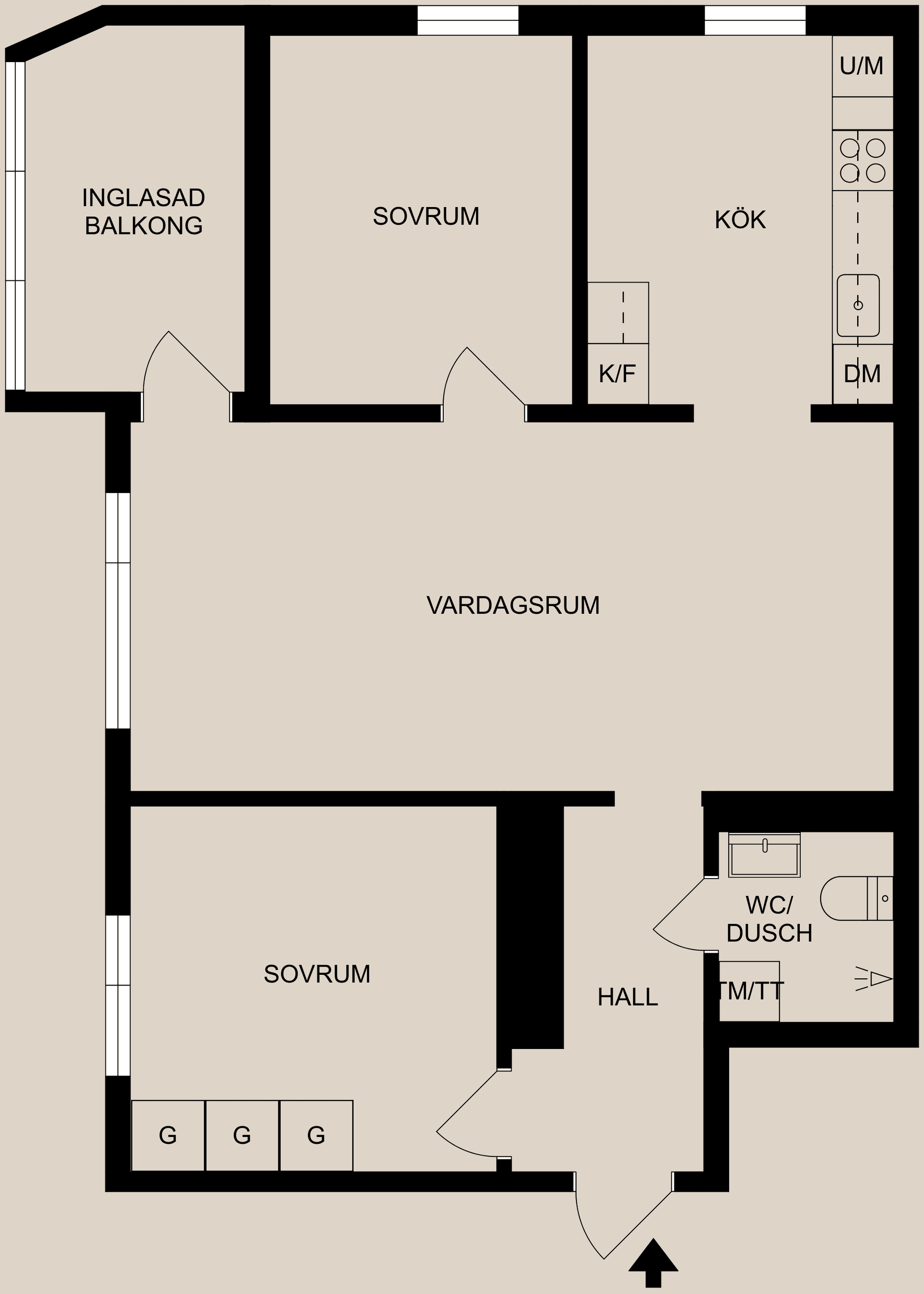 Bostadsrätt, Klingagatan 3, Skarphagen, Norrköping