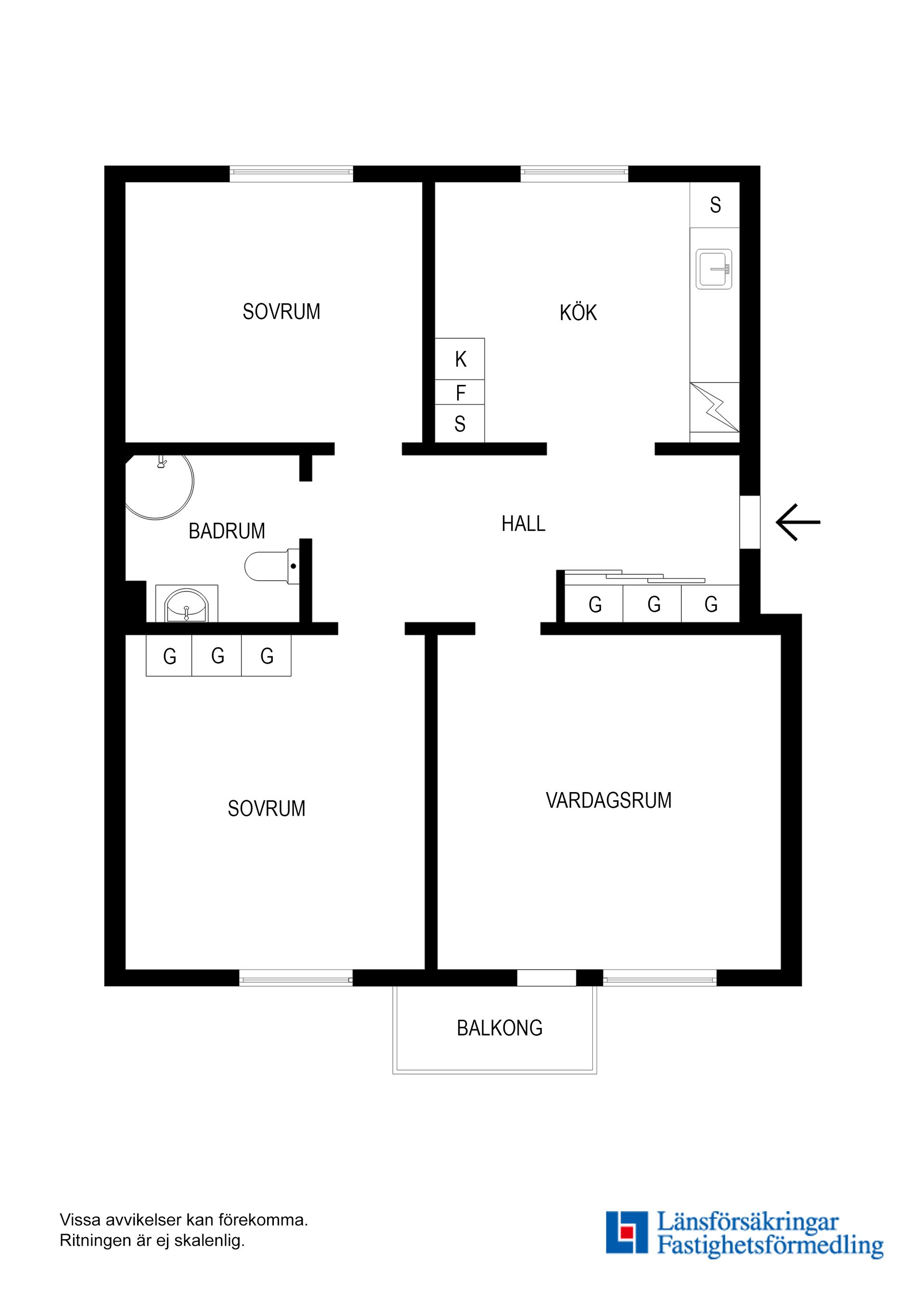 Bostadsrätt, Regementsgatan 46, Ritorp, Solna
